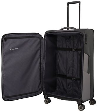 travelite Trolleyset VIIA L/M/S, Reisetasche, 4 Rollen, (4 tlg), Kofferset Reisegepäck mit erweiterbarem Volumen und TSA Schloss