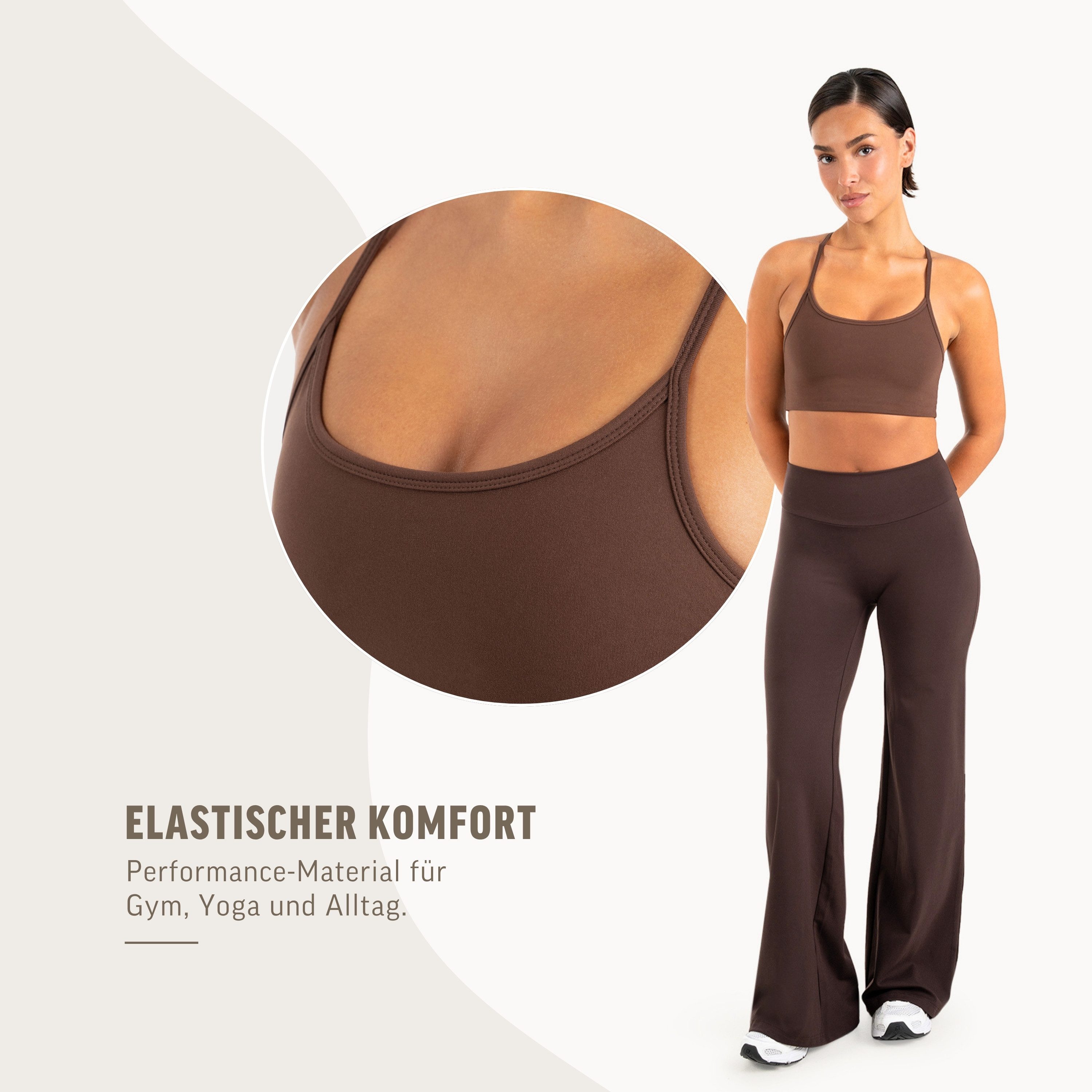 Smilodox Sport-BH Suvi Damen, Bustier, Slim Fit, Fitness Top, Performance Rundhals, Stretch Support, Performance Material, Gym, Yoga – Bild 5 von 5