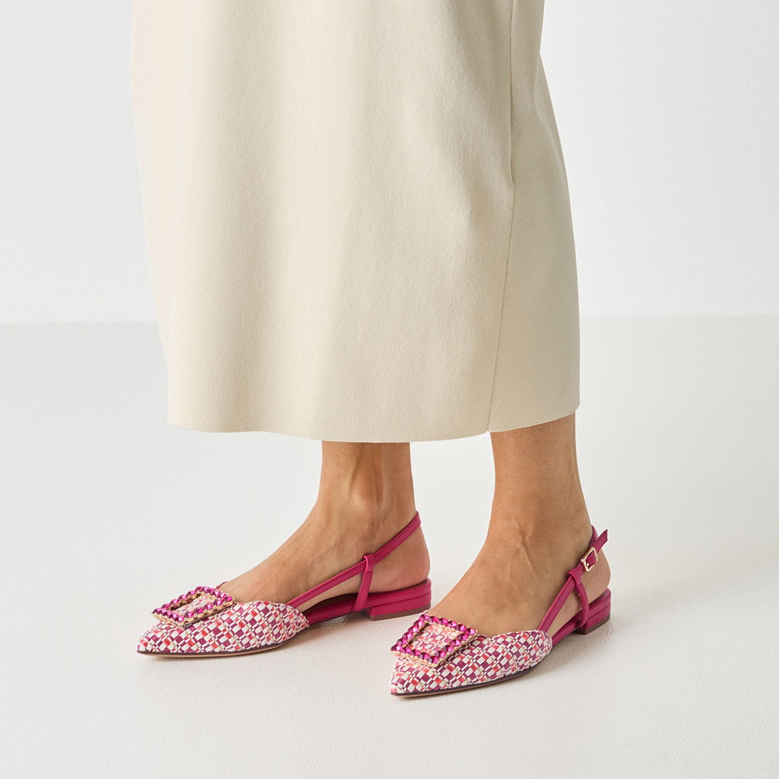 Tamaris Slingpumps Blockabsatz, Sommerschuh, Businesschuh in spitzer Form