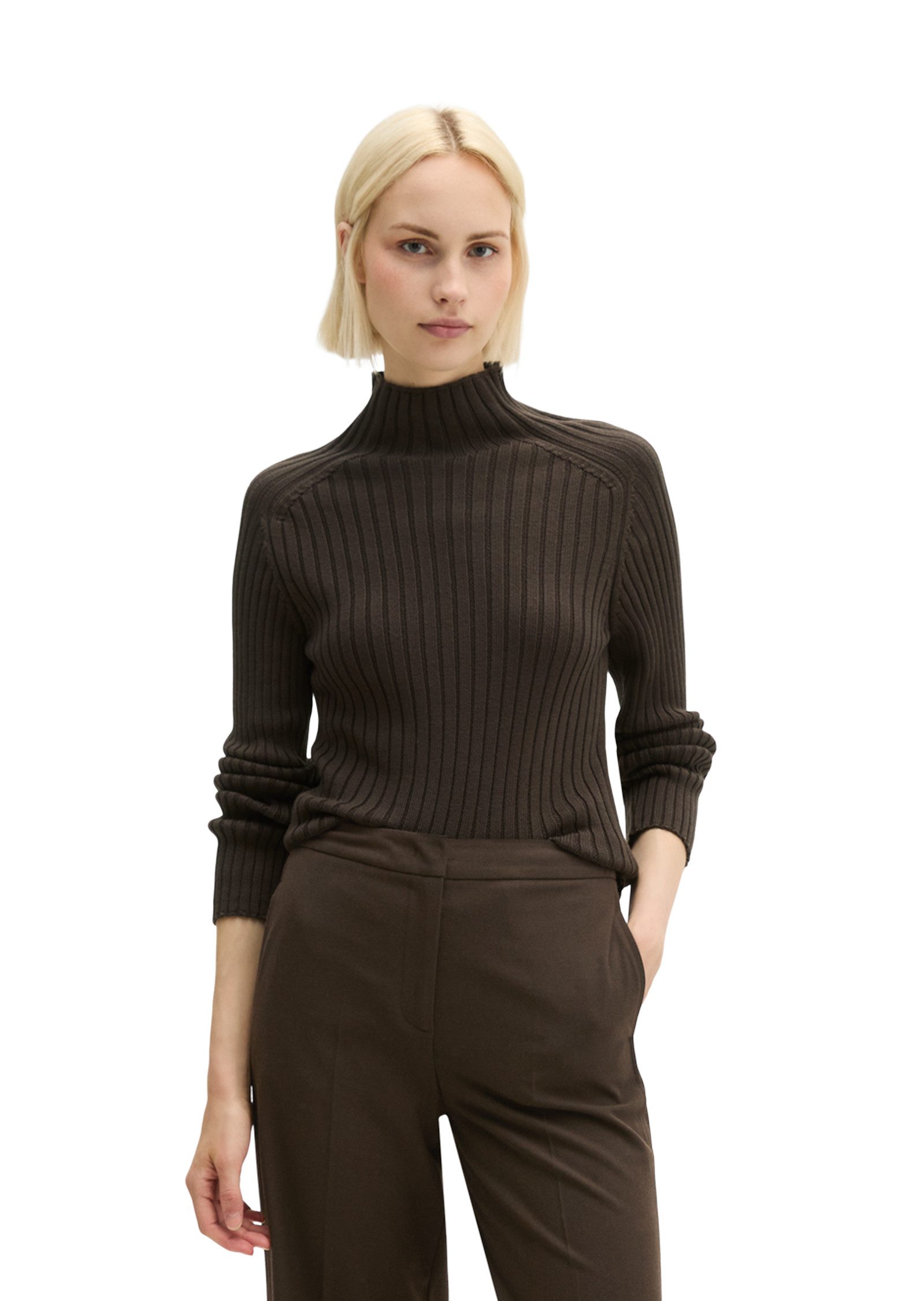Marc O'Polo Stehkragenpullover aus Heavy Weight Cotton