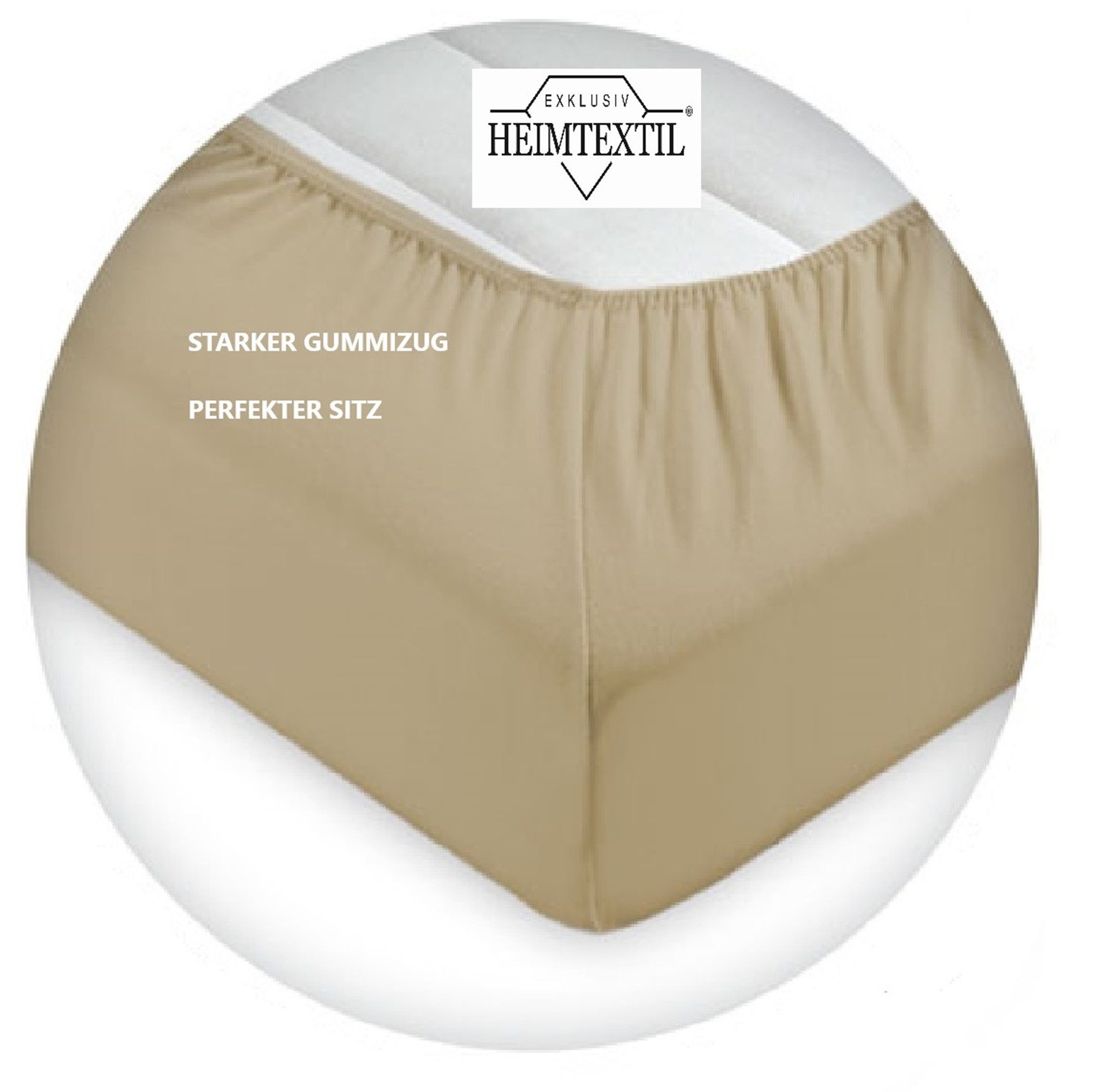 EXKLUSIV HEIMTEXTIL Spannbettlaken Topper Jersey Spannbettlaken günstig online kaufen