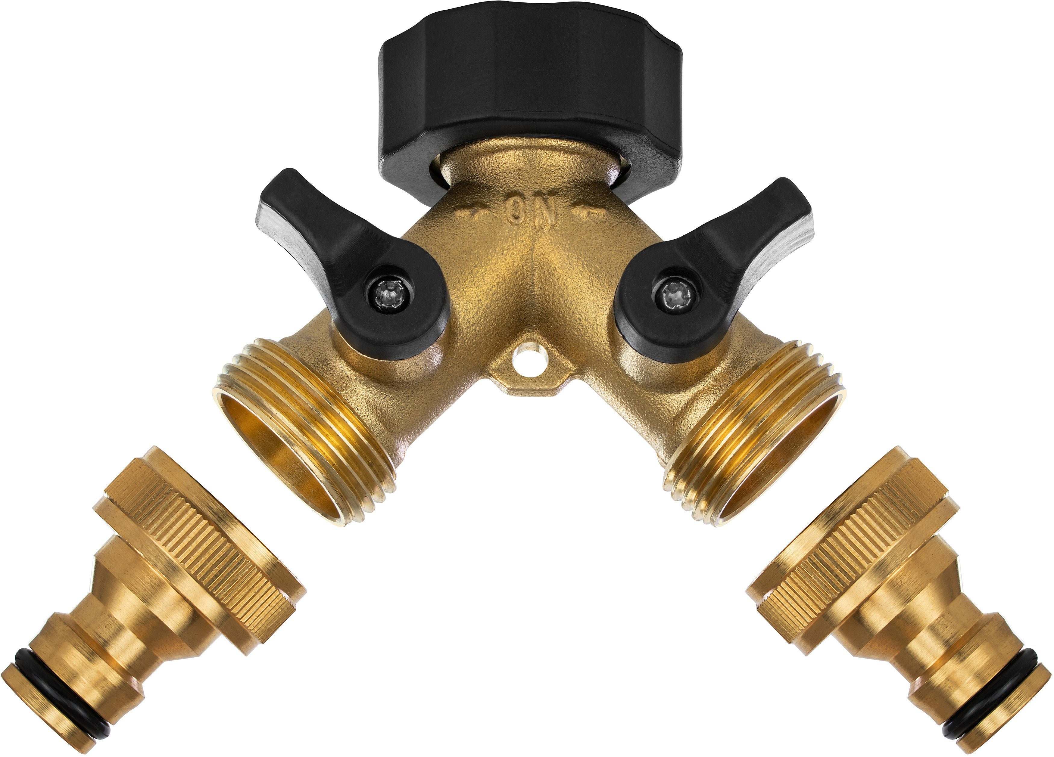 Poppstar Bewässerungsventil Y-Verteiler für Wasserhahn 3/4 Zoll-Gewinde, ma günstig online kaufen