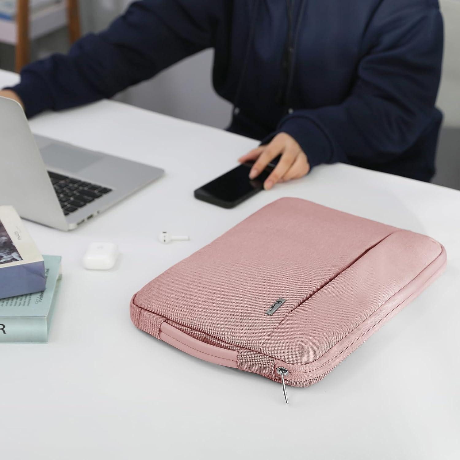 LuxusKollektion Laptoptasche Laptophülle 15 Zoll MacBook Air 15 Laptoptasche 360°Schutz Rosa