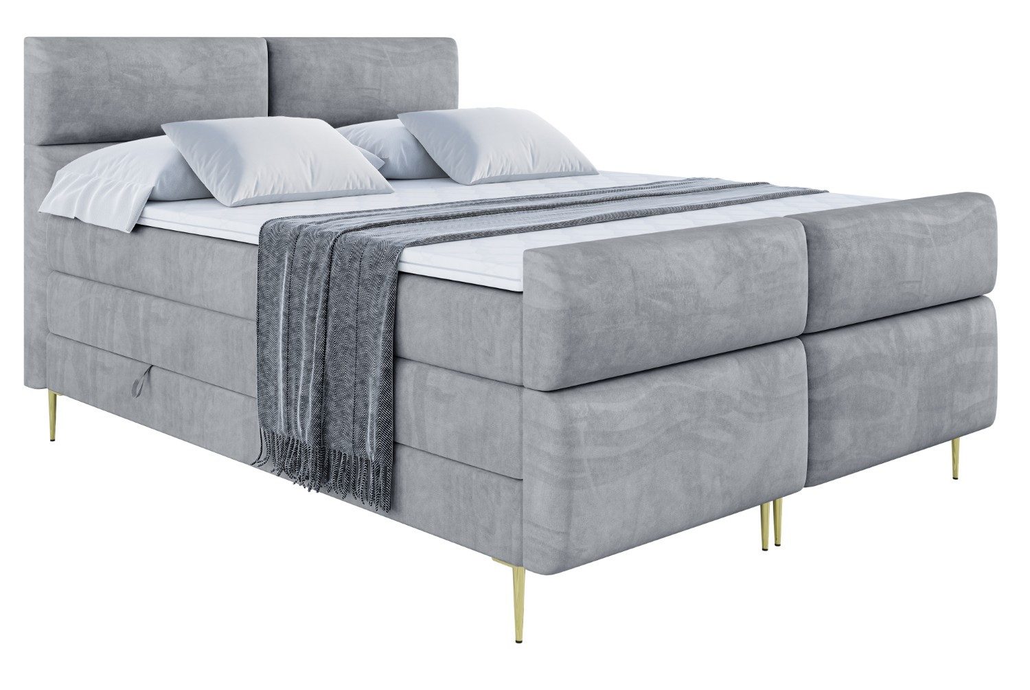 ALTDECOR Boxspringbett BOXI3-F-Z KING (Multipocket-Matratze H4, günstig online kaufen