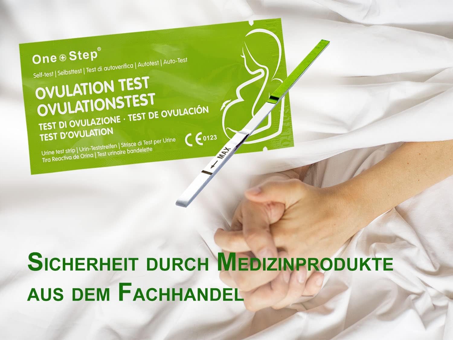 One+Step Ovulationstest GreenLine mit optimaler Sensitivität 20 miu/ml, 20-tlg.