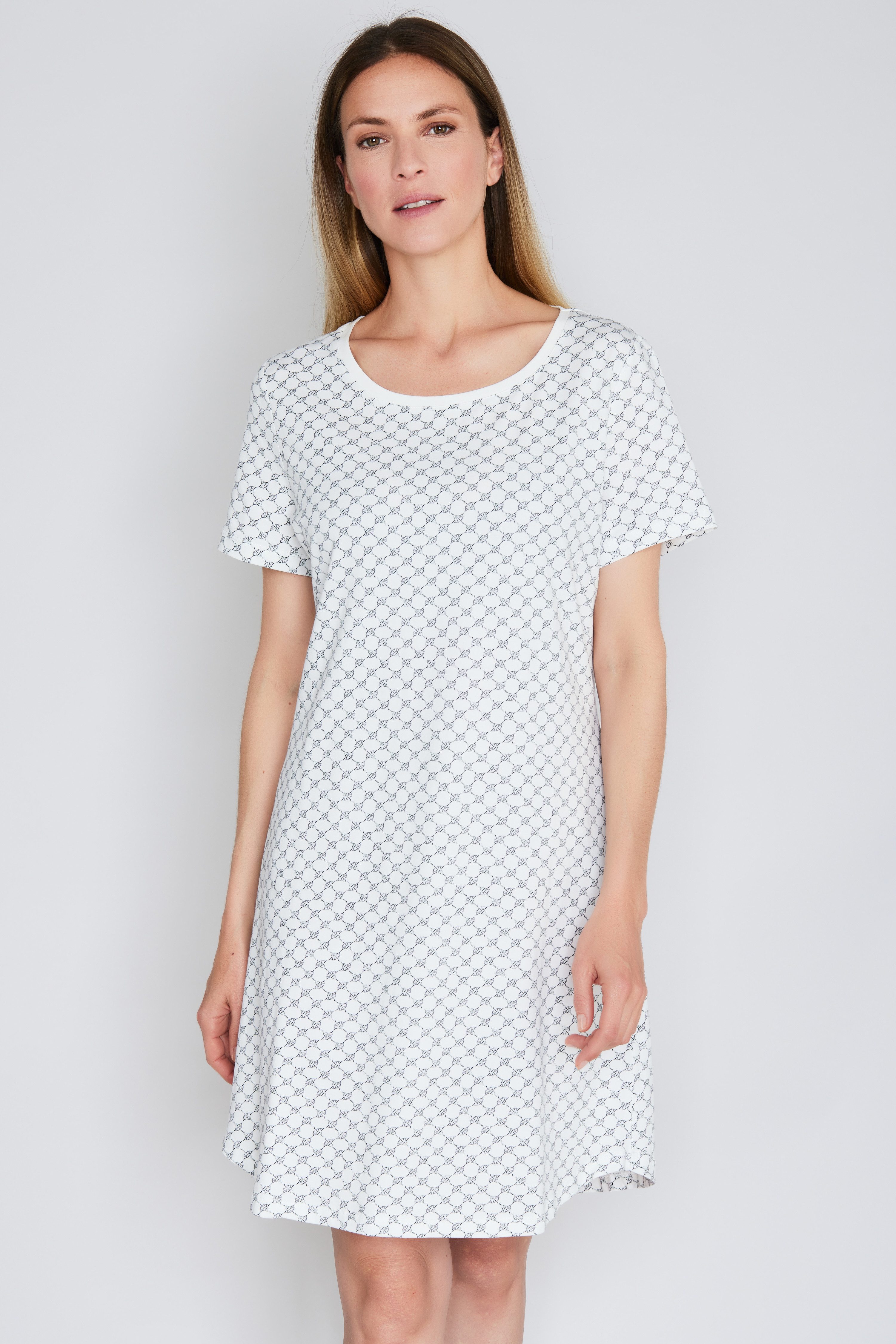 JOOP! Nachthemd Cosy mit Cornflower-Alloverprint