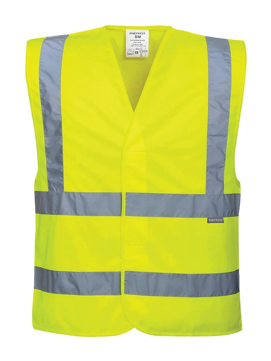 Portwest Warnweste C470 - Warnschutzweste mit doppeltem Reflexband / PW C470-01