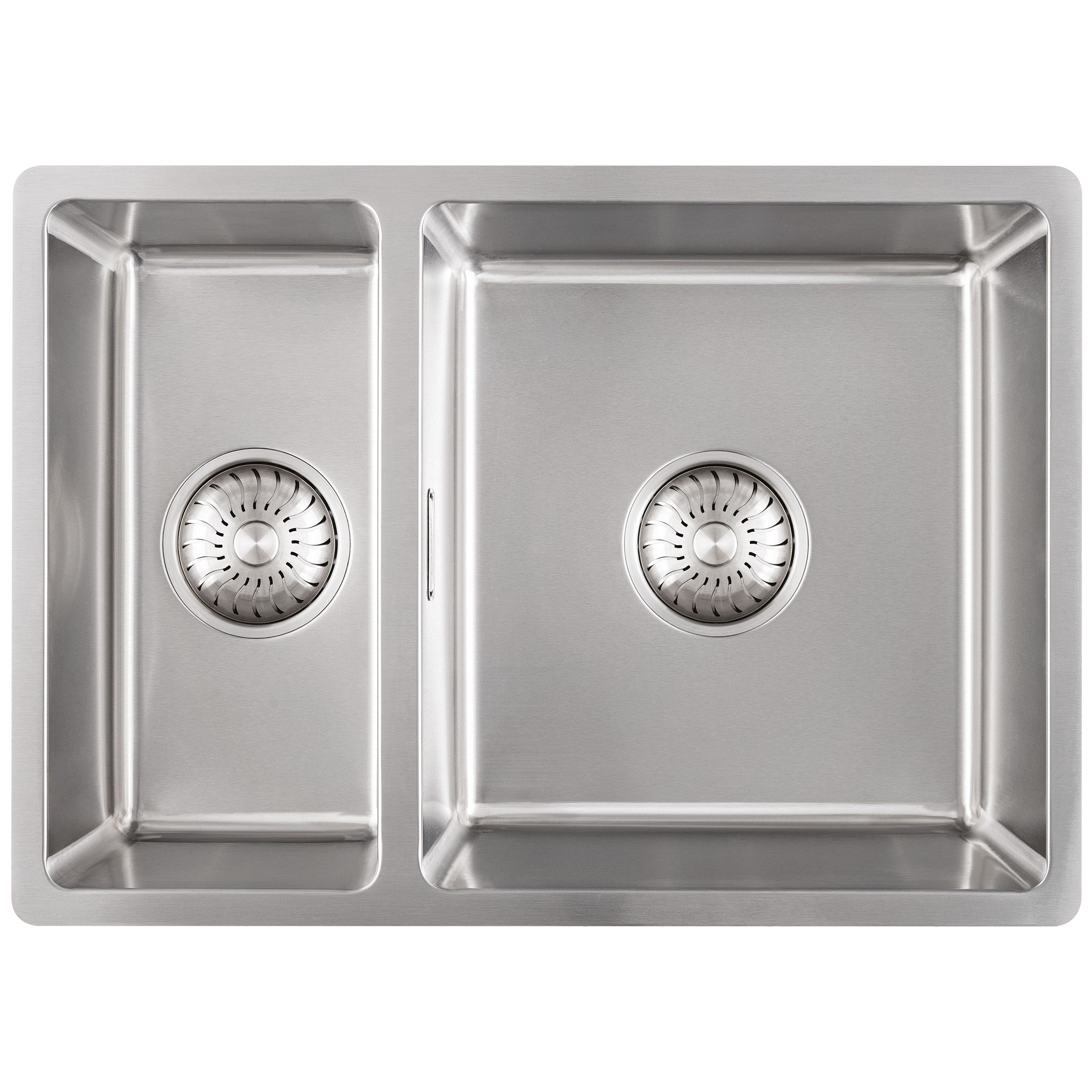 CARESSI Küchenspüle CABL3318R15, Rechteckig, 33/15 cm, Schlichtes Design