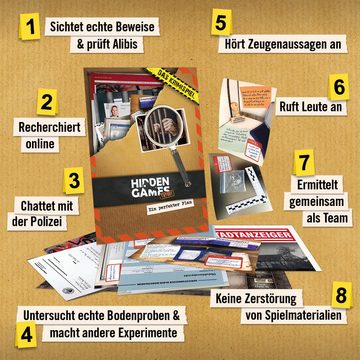 Hidden Games Tatort Spiel, Krimispiel Ein perfekter Plan, Made in Germany
