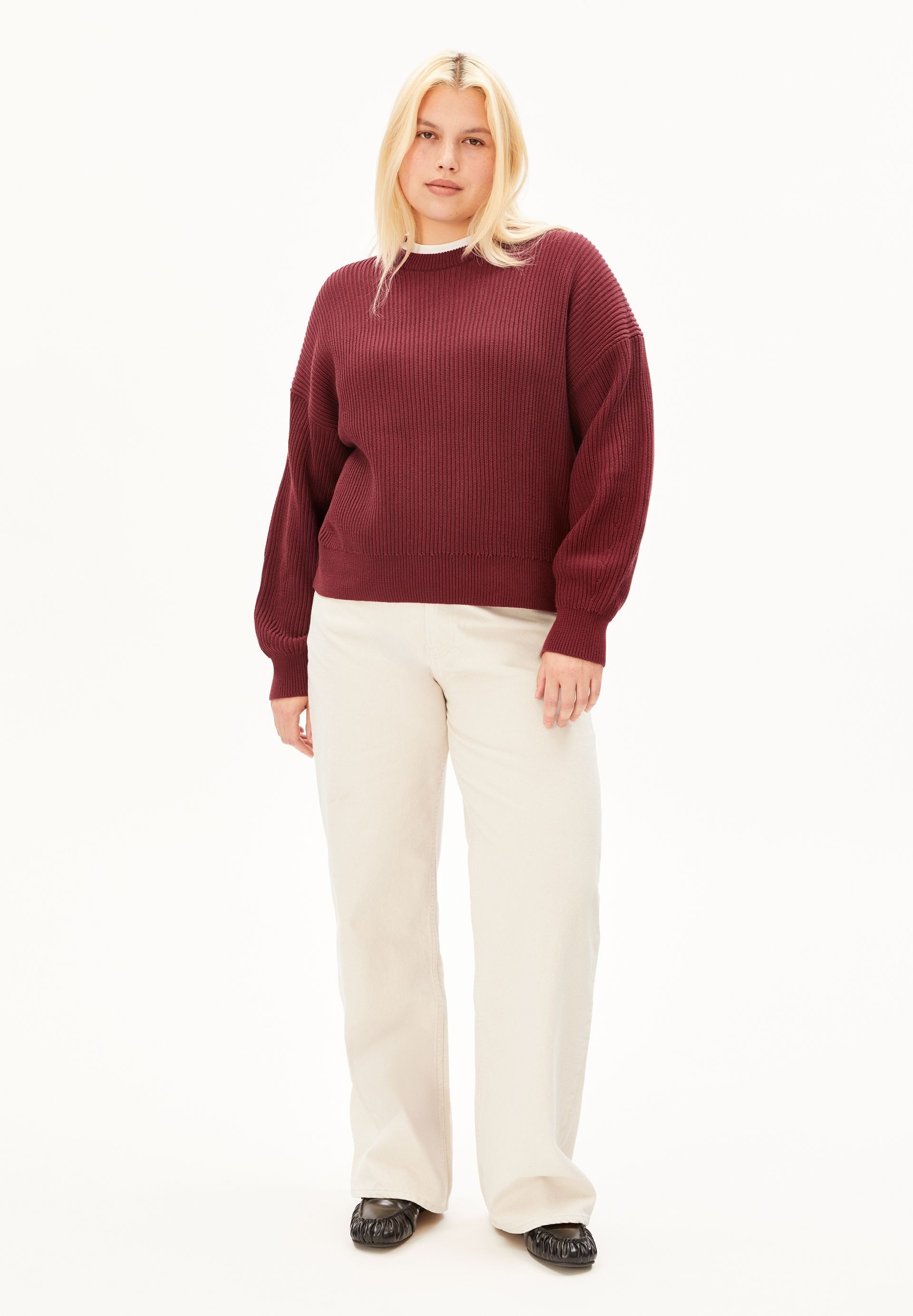 Armedangels Strickpullover VANISÉ RIB Strickpullover aus 100% Bio-Baumwolle Loose Fit