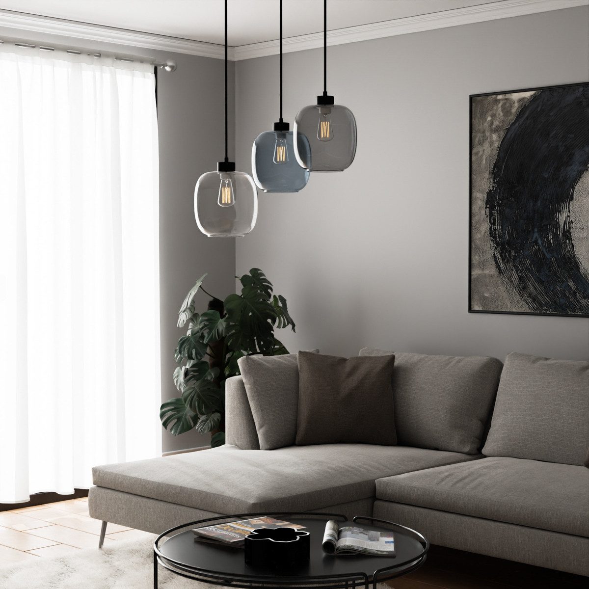 Liadomo Pendelleuchte Magellan, ohne Leuchtmittel, Hängelampe im Skandi-Look