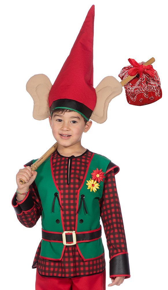 Karneval-Klamotten Kostüm Zwerg Kinder Zwergenkostüm Wichtelkostüm luxus, Sieben Zwerge Kobold Gartenzwerg Kinderkostüm bunt Jungen Märchen