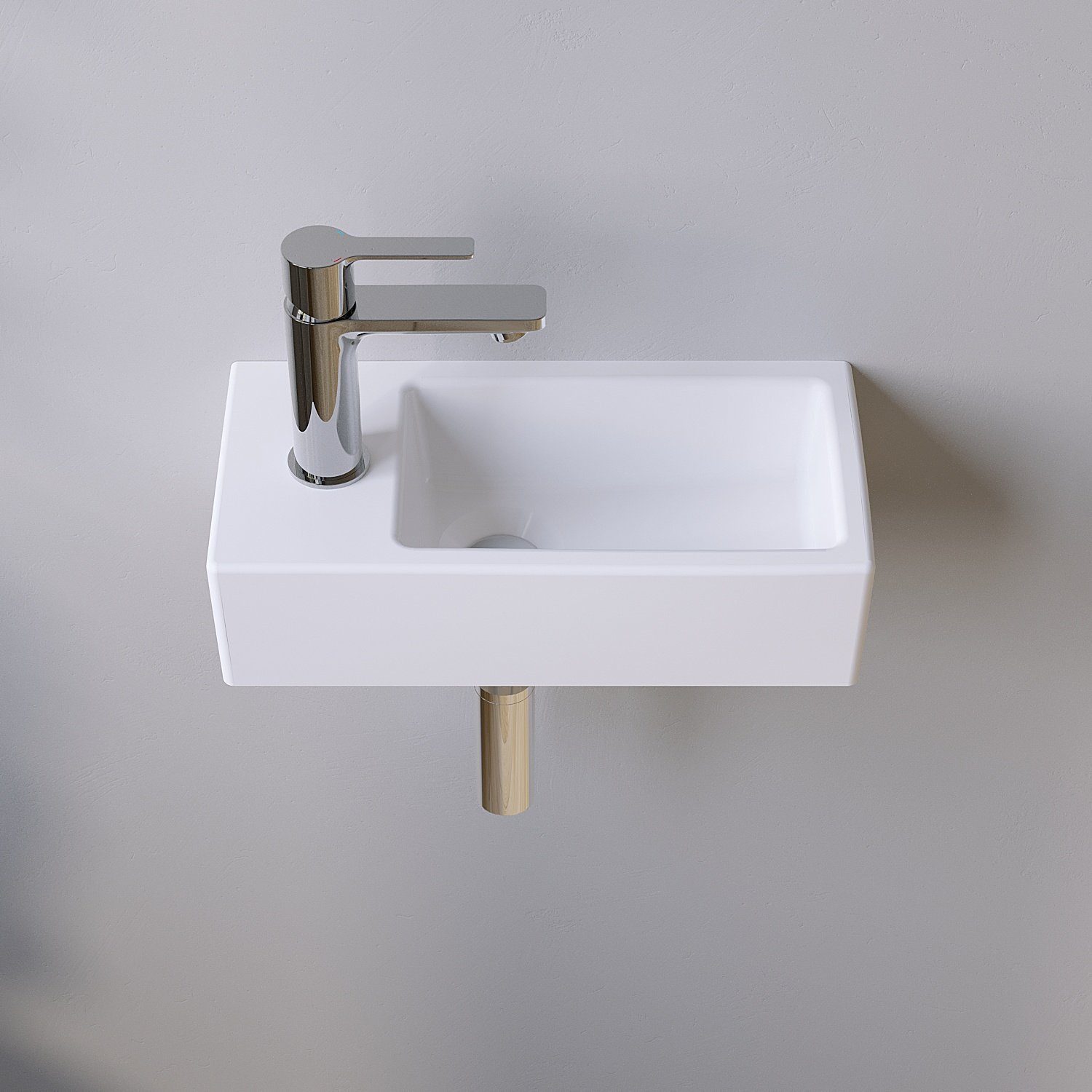 AQUABATOS Waschbecken Aufsatzwaschbecken mit/ohne Hahnloch rund günstig online kaufen