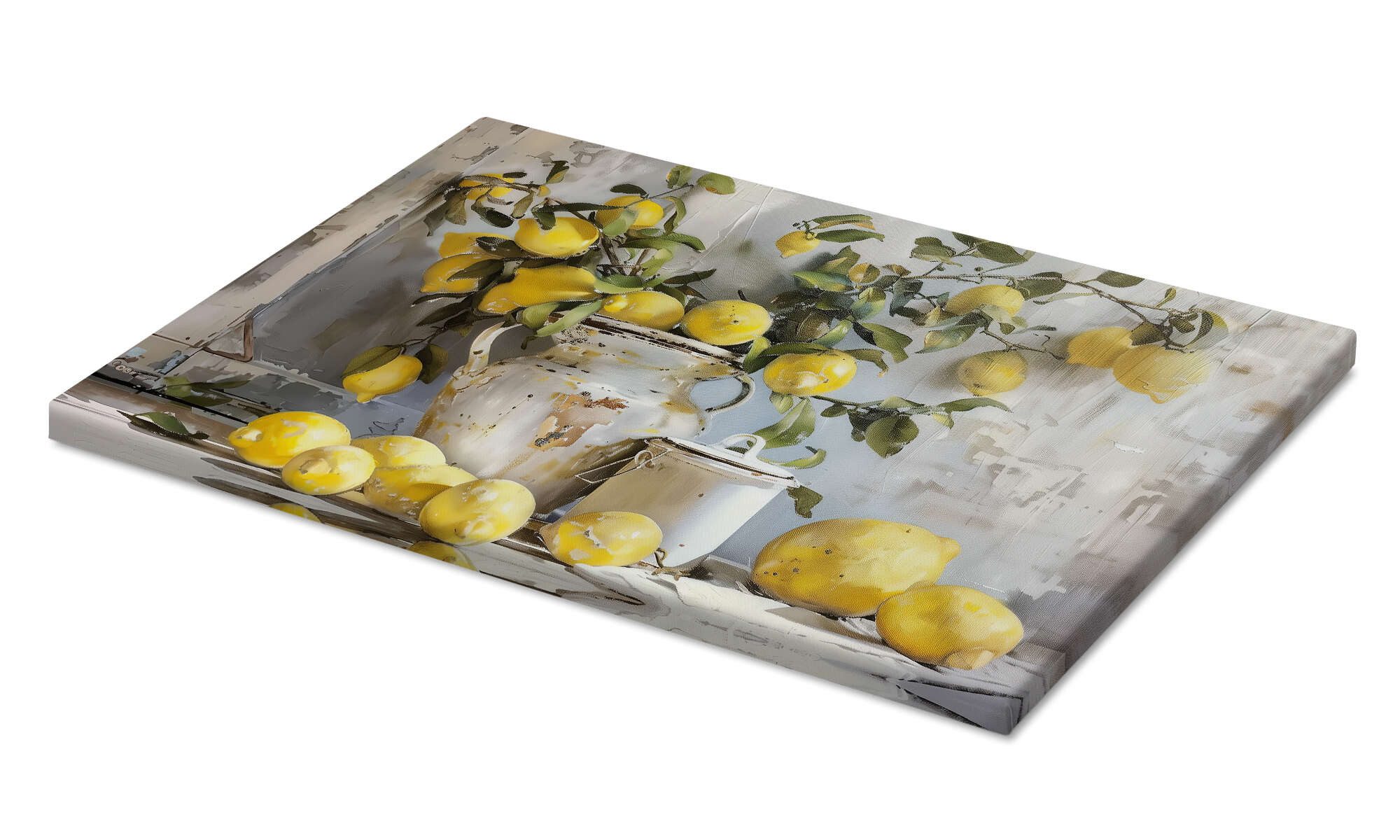 Posterlounge Wandbild Stillleben mit Zitronen, Arlington Prints, erhältlich als Poster, Leinwandbild, Wandsticker oder Acrylglasbild