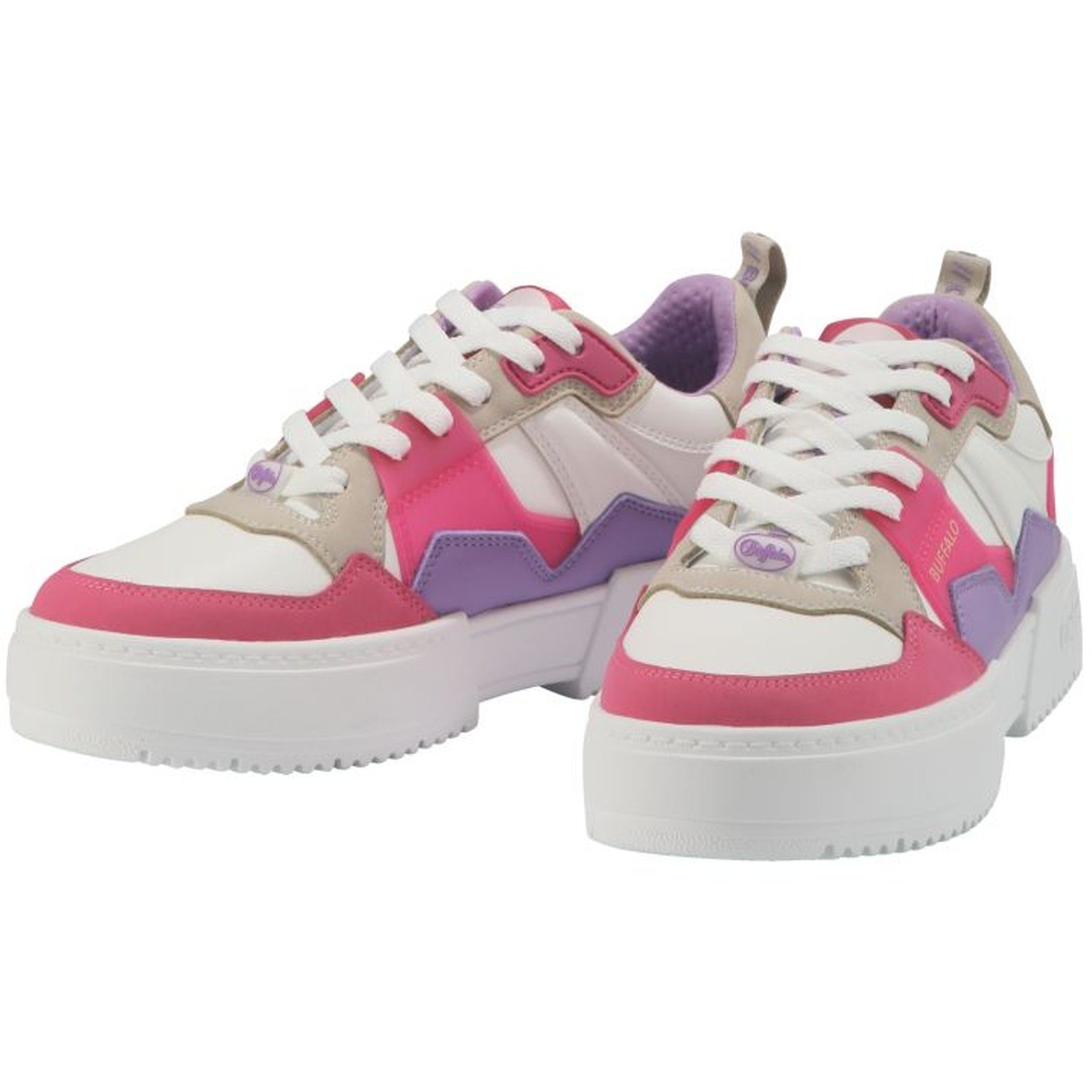 (WHITE/PURPLE/PINK) Weiß Buffalo Sneaker