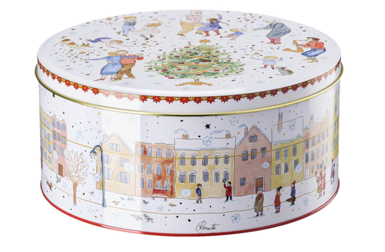 Hutschenreuther Keksdose Sammelkollektion 2023 Weihnachtsklänge Plätzchendosen Set3, Metall