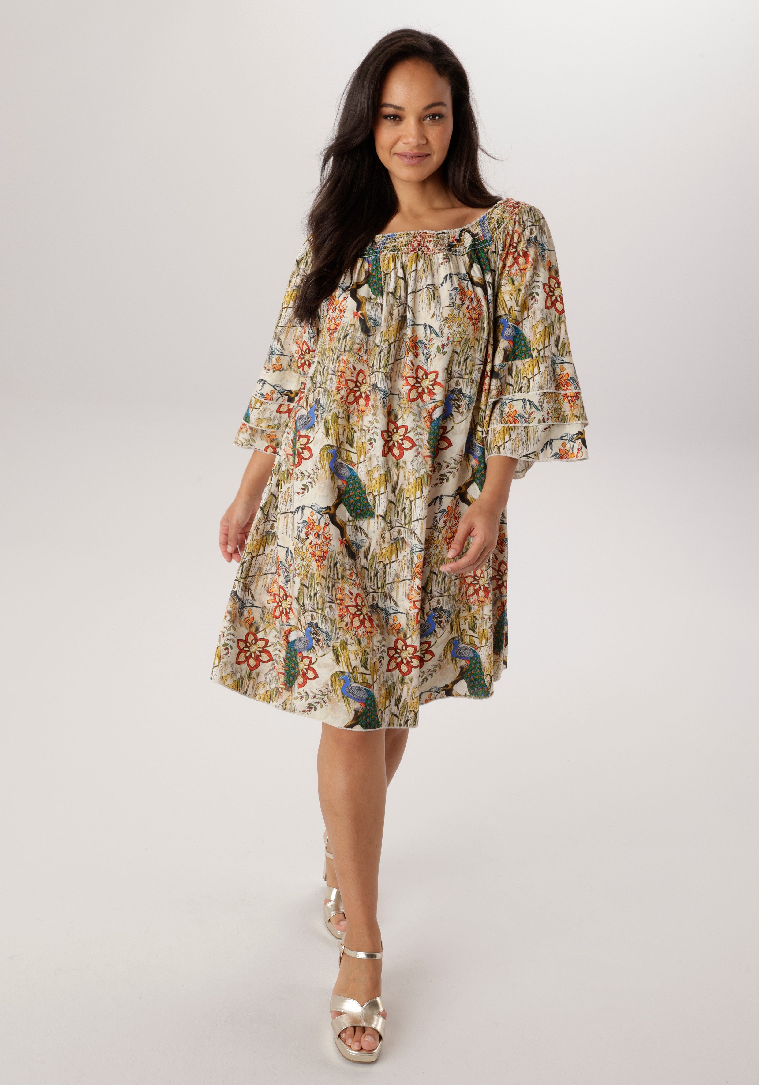 Aniston PLUS Blusenkleid mit Gummizug am Ausschnitt- NEUE KOLLEKTION. € 59,99, (€ 59,99 pro 1 Stk).