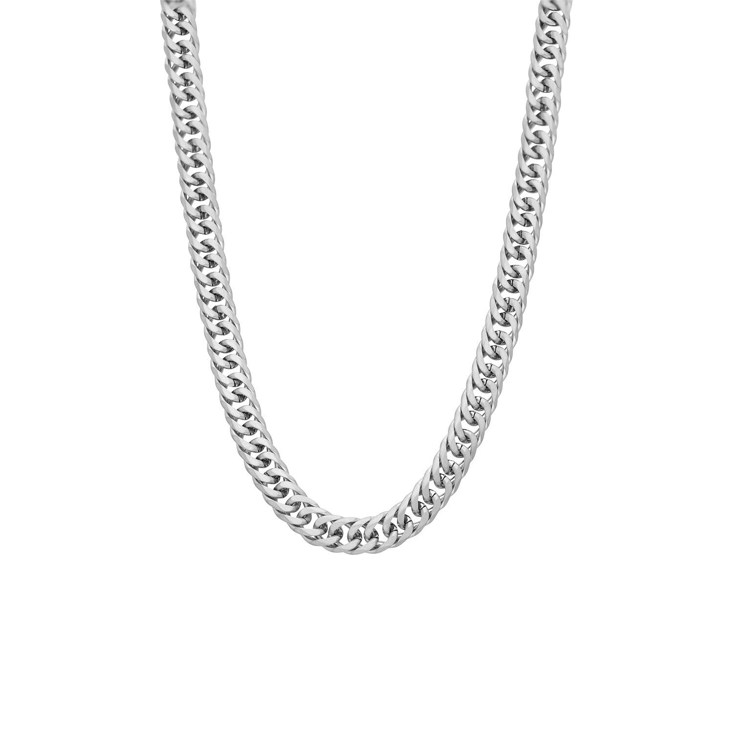 LUCARDI Gliederkette Halskette - Stahl - Silber - Kinder