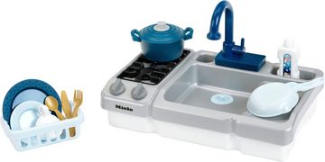 Klein Spielküche Miele - Spüle mit Wasserfunktion und Kochfeld Kunststoff, Made in Germany