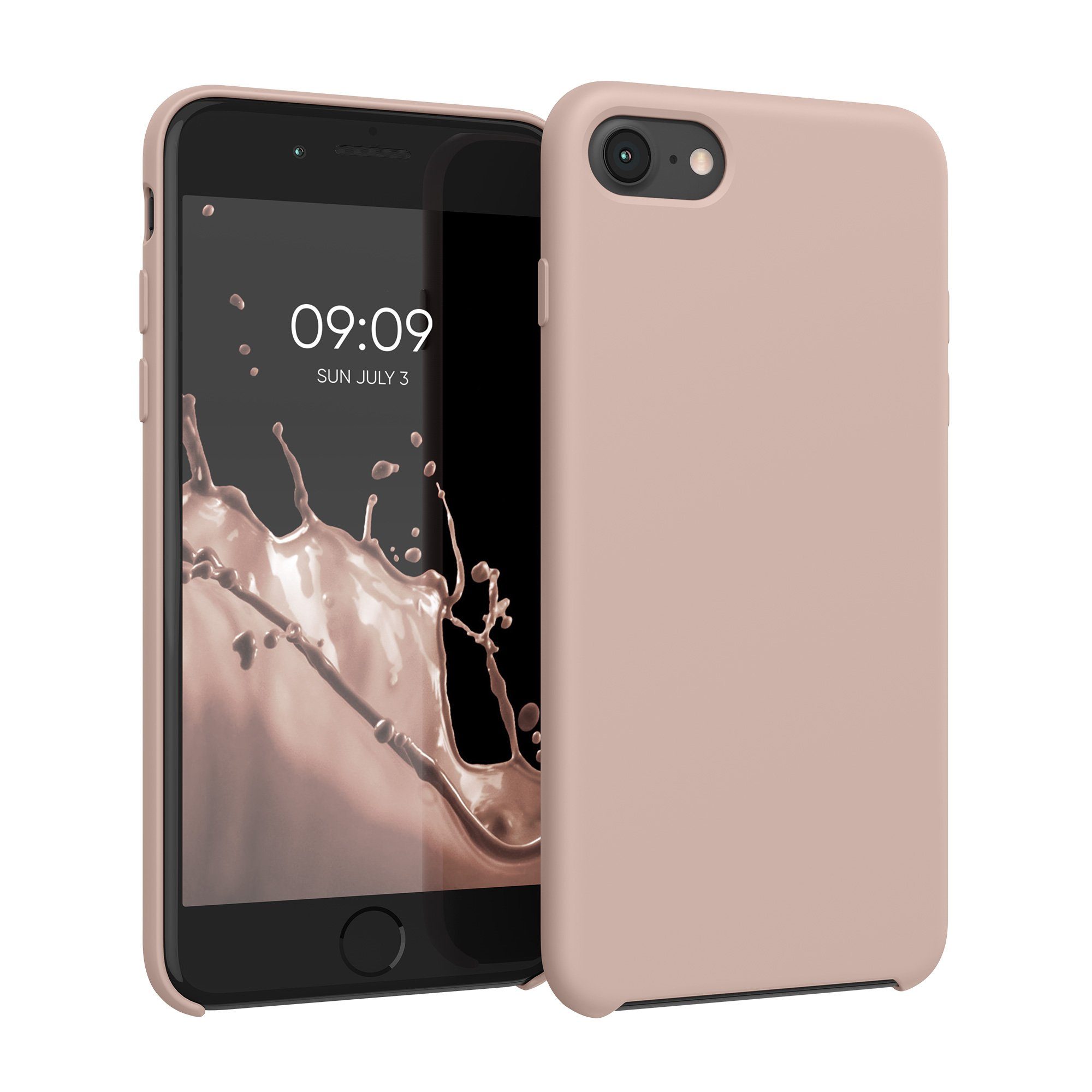 kwmobile Handyhülle Hülle für Apple iPhone SE (2022 / 2020) / iPhone 8 / 7, Hülle Silikon gummiert - Handyhülle - Handy Case Cover