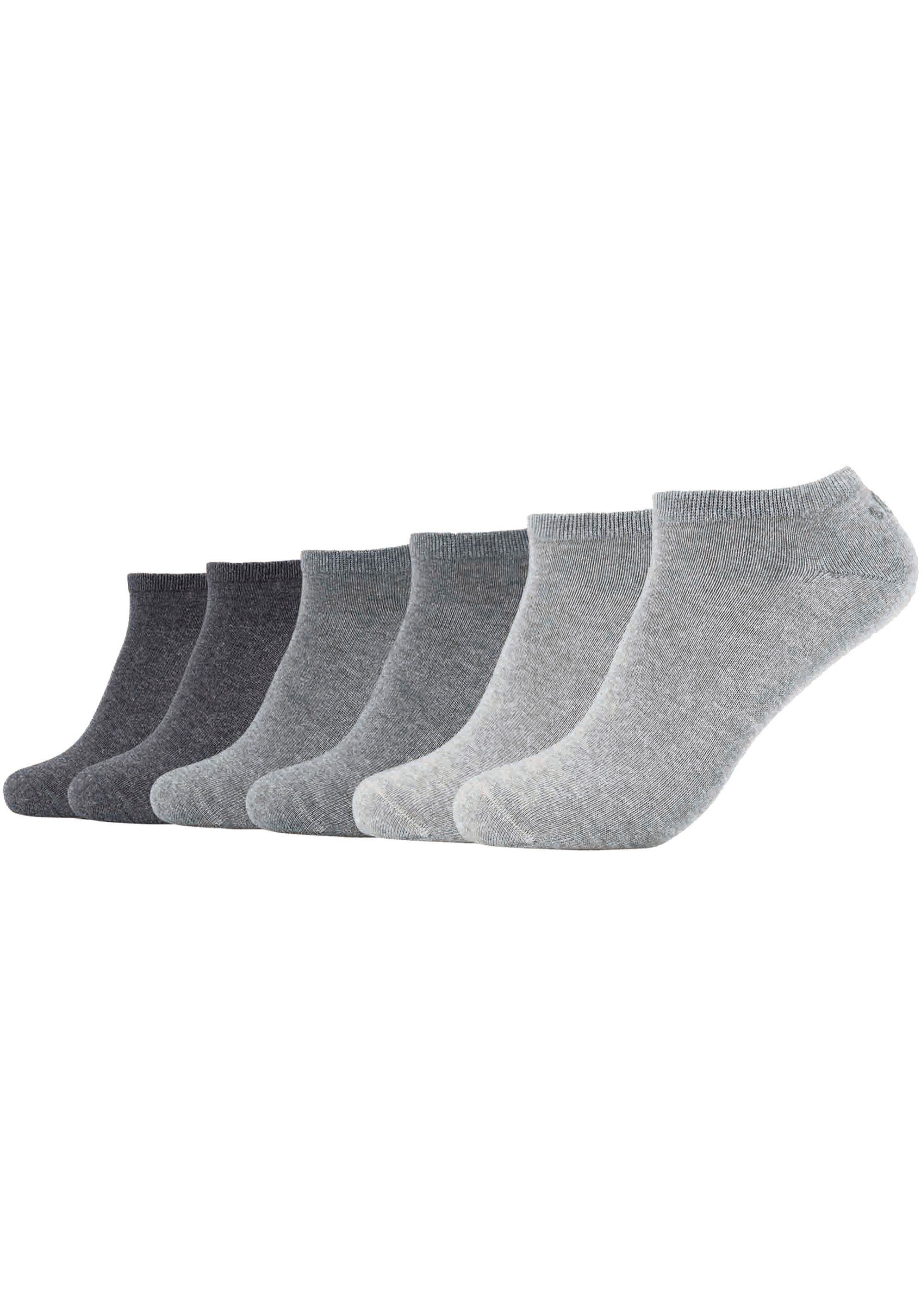 6-Paar) Sneakersocken weichem grautöne-meliert s.Oliver (Packung, Socken mit Bund