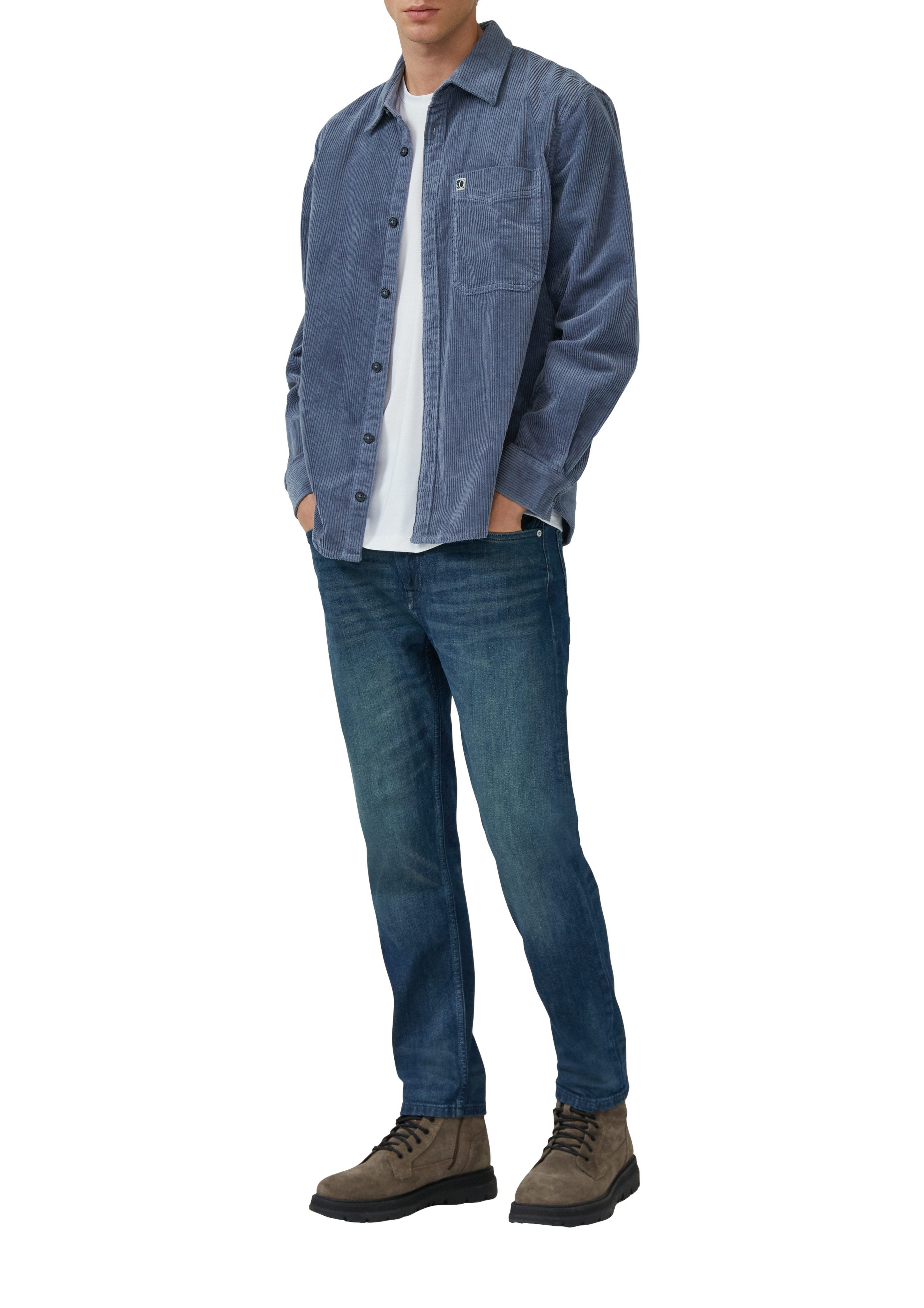 s.Oliver Langarmhemd CORD mit Brust Tasche günstig online kaufen