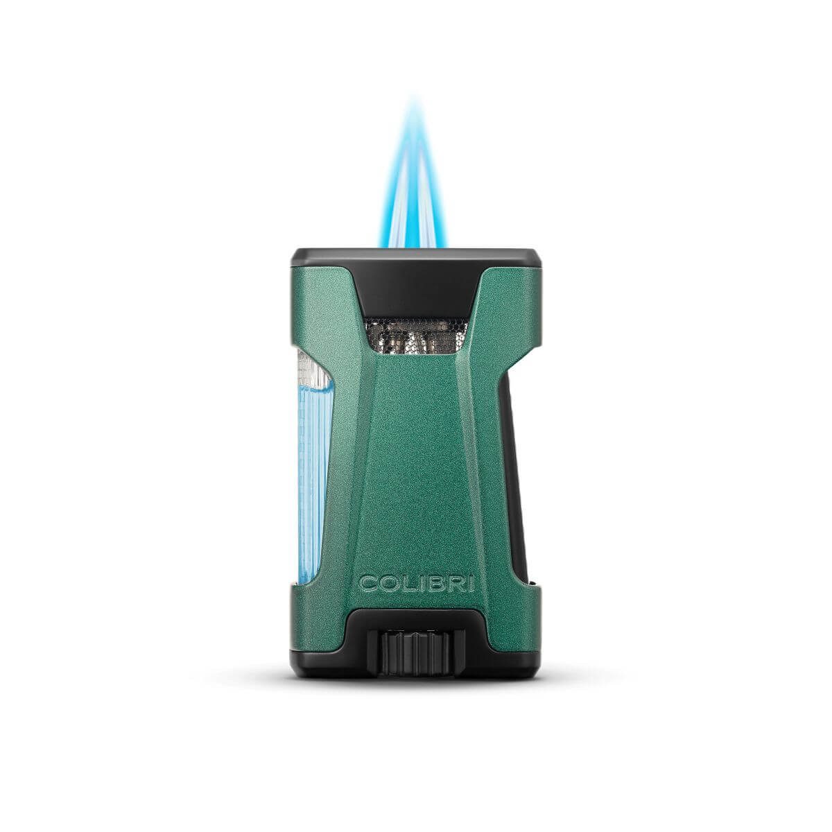 Colibri 1928 Feuerzeuge Rebel LI650T - Zigarrenfeuerzeug - Doppel Jet Flamme - großer Gastank, Füllstandsanzeige durch großes transparentes Sichtfenster