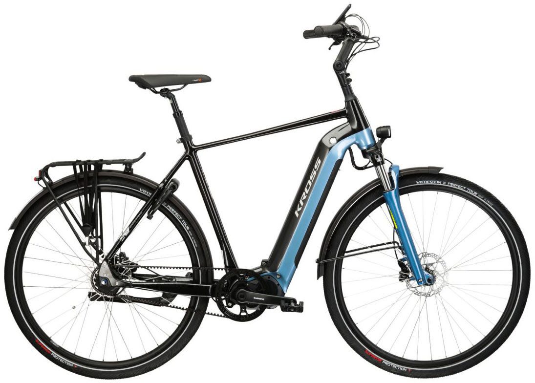 Kross E-Bike Cityrad Sentio 6.0 28" grün - Shimano Mittelmotor, 8 Gang Shimano Nexus Schaltwerk, Nabenschaltung, Mittelmotor, 500 Wh, SHIMANO 36 V/250 W E6100, Mittelmotor
