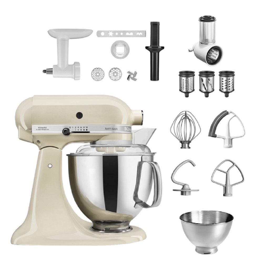 KitchenAid Küchenmaschine KitchenAid 4,8 L 5KSM175 Artisan Küchenmaschine Allrounderset