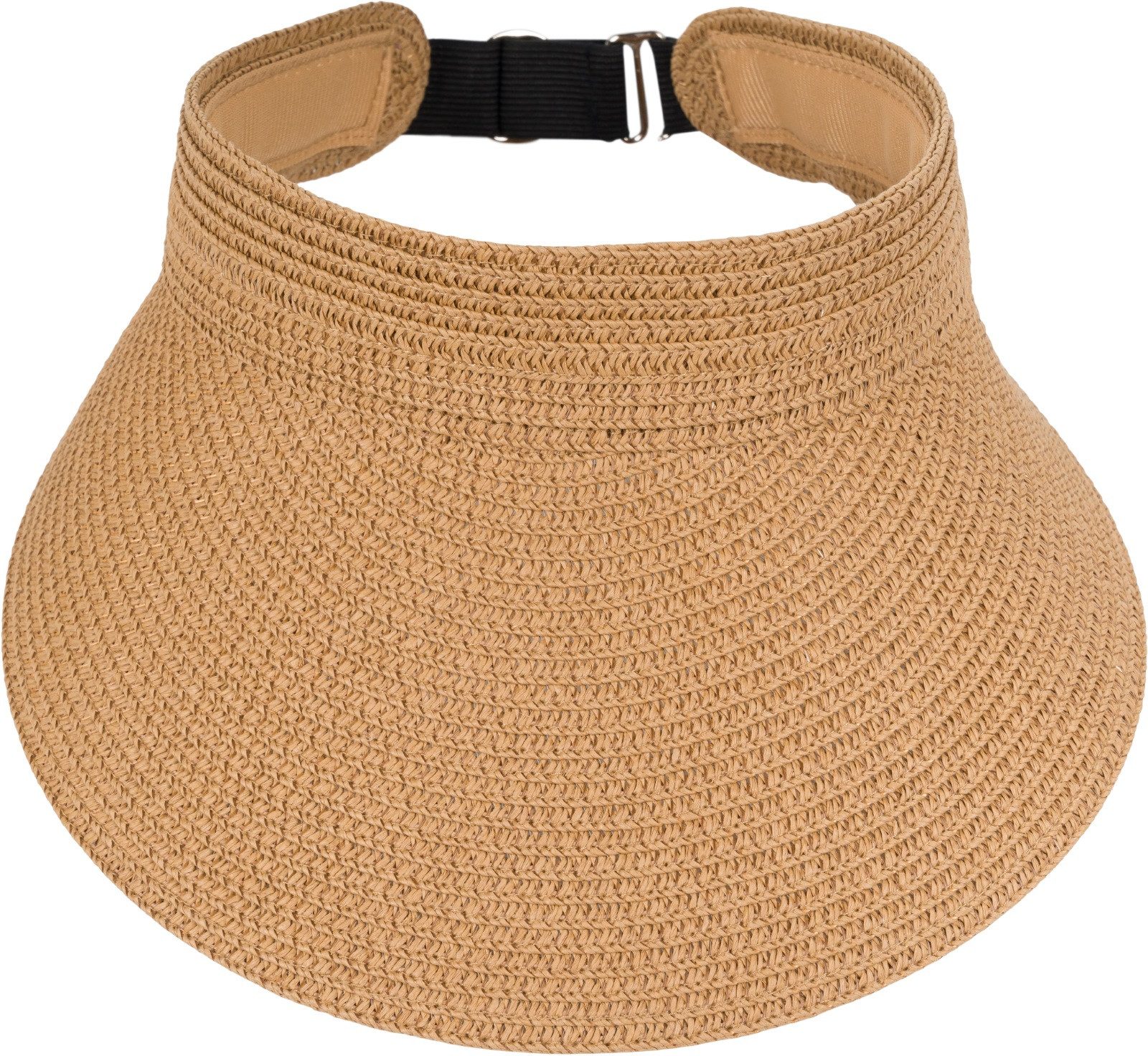 styleBREAKER Visor Papierstroh Visor Cap Einfarbig günstig online kaufen
