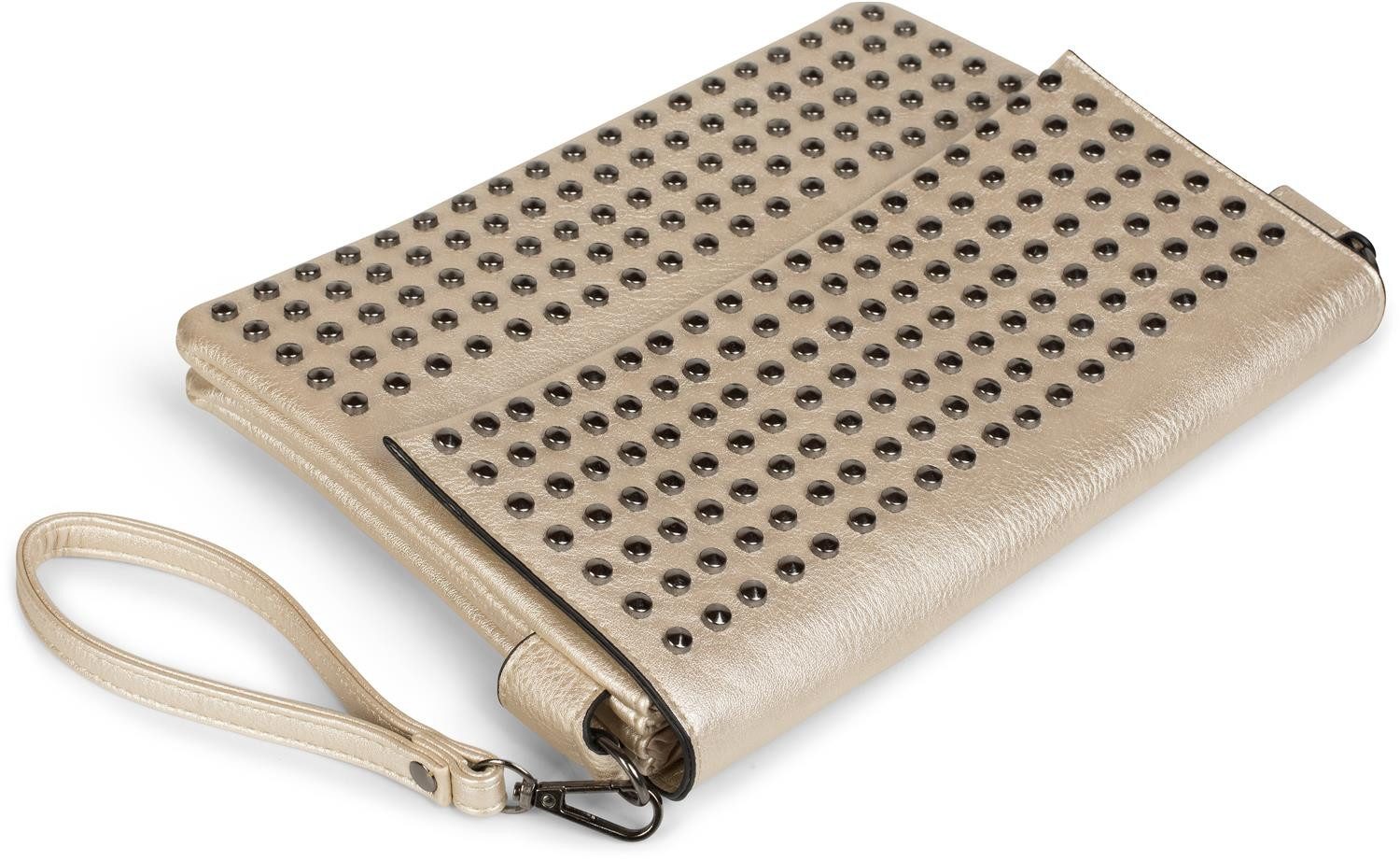 styleBREAKER Clutch Clutch mit Spitz Nieten (1-tlg)