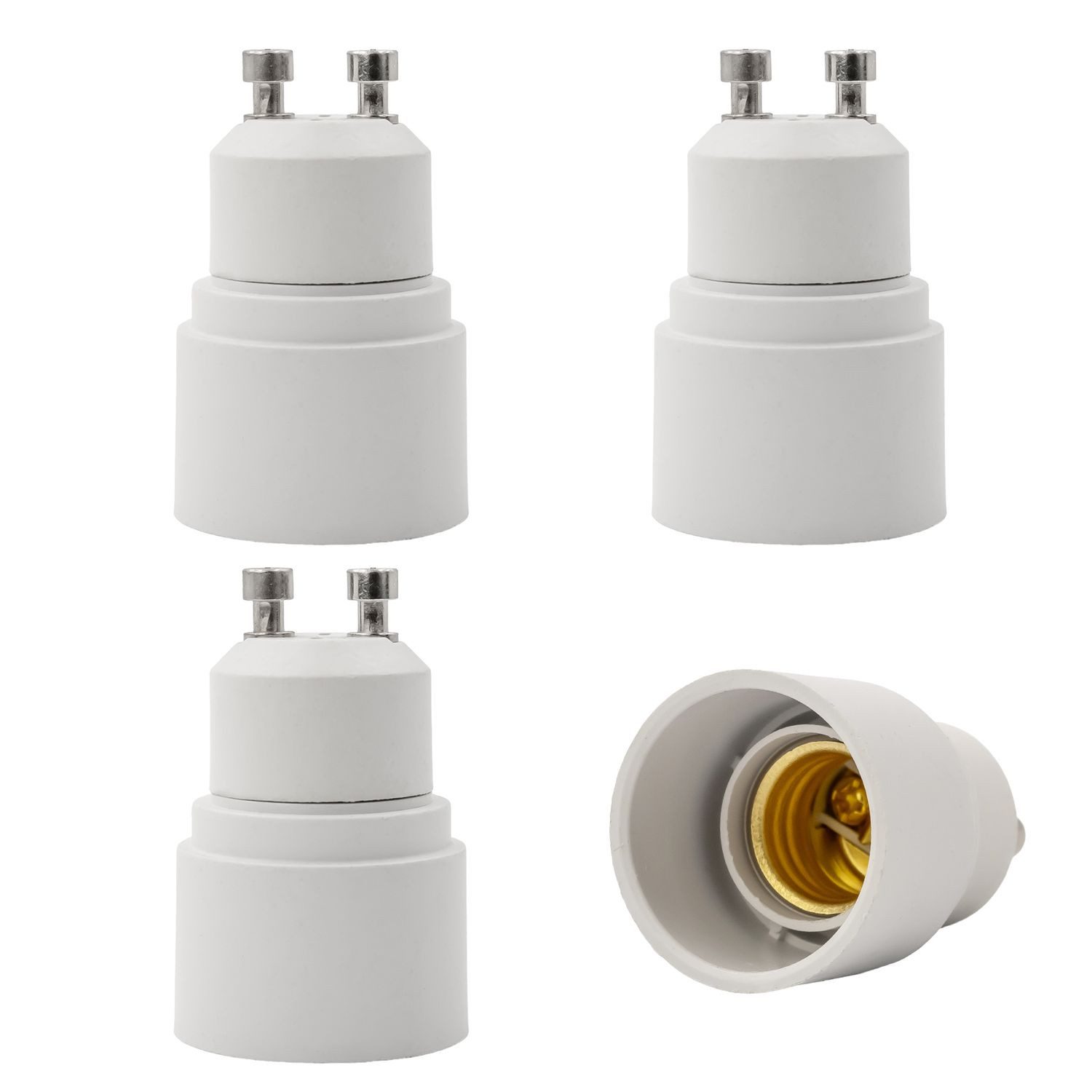 Intirilife Lampenfassung, (4-St), 4x E27 auf G9 Lampensockel Adapter in WEISS