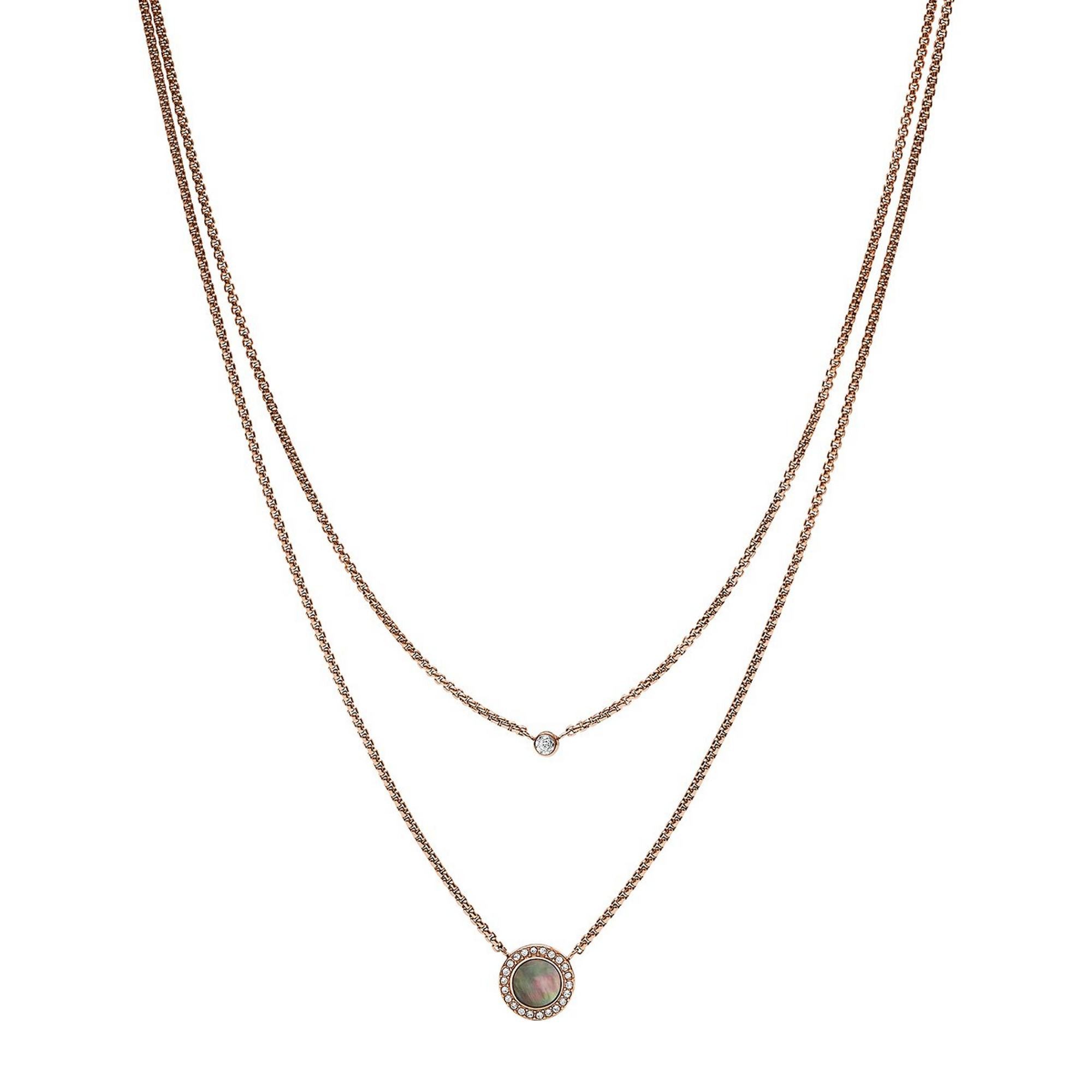 Fossil Kette mit Anhänger JF02953791 ro... Fossil Kette mit Anhänger JF02953791 ro...