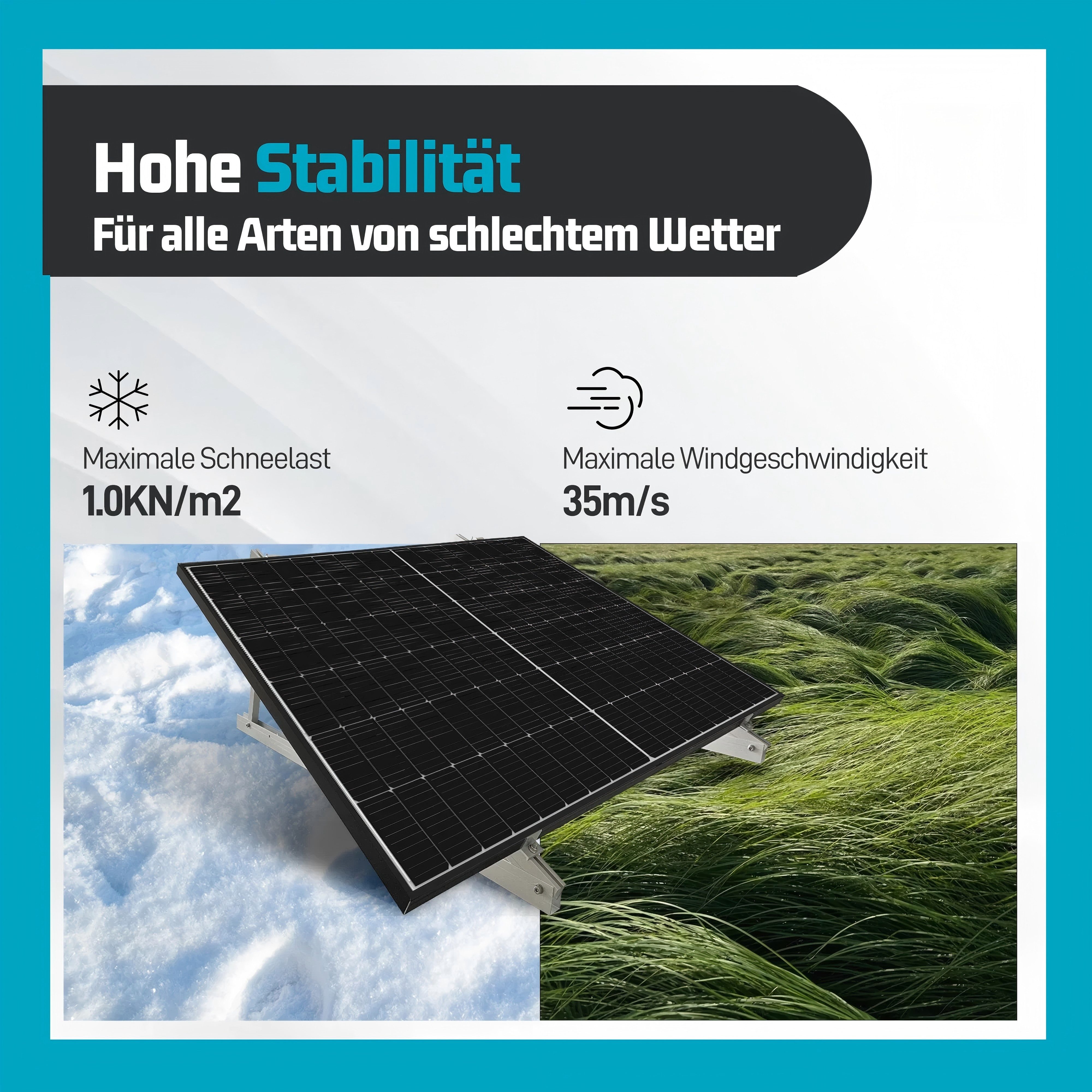 SolarMars Balkonkraftwerk mit Speicher Anker Solix Solarbank 2 E1600 Pro, 1000 W, (Balkon Halterung für 2 Solarmodule), 0% MwSt – Bild 2 von 5
