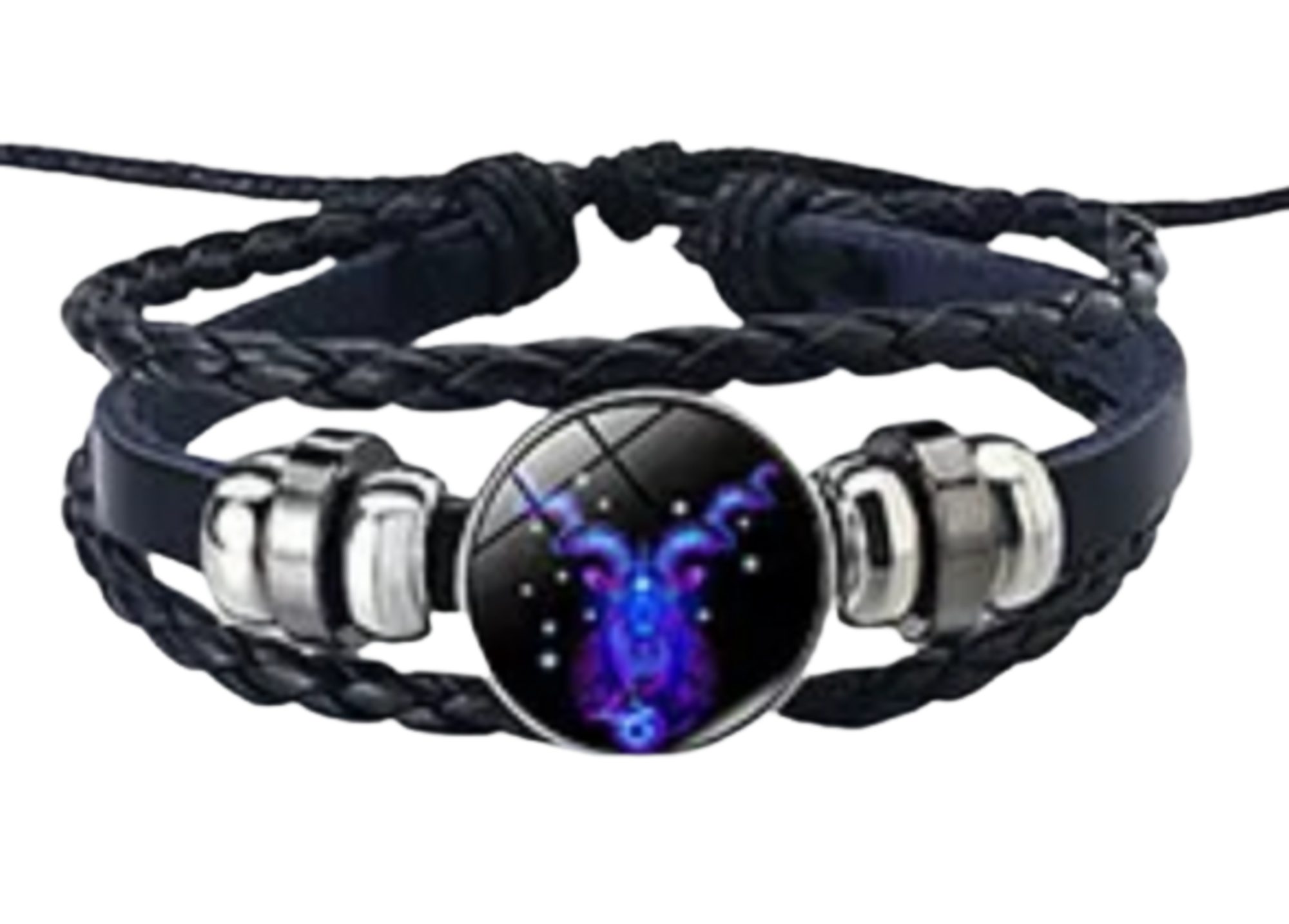 Stelby Armband mit Gravur Armband Sternzeichen Steinbock mit 3D Gravur im Glas