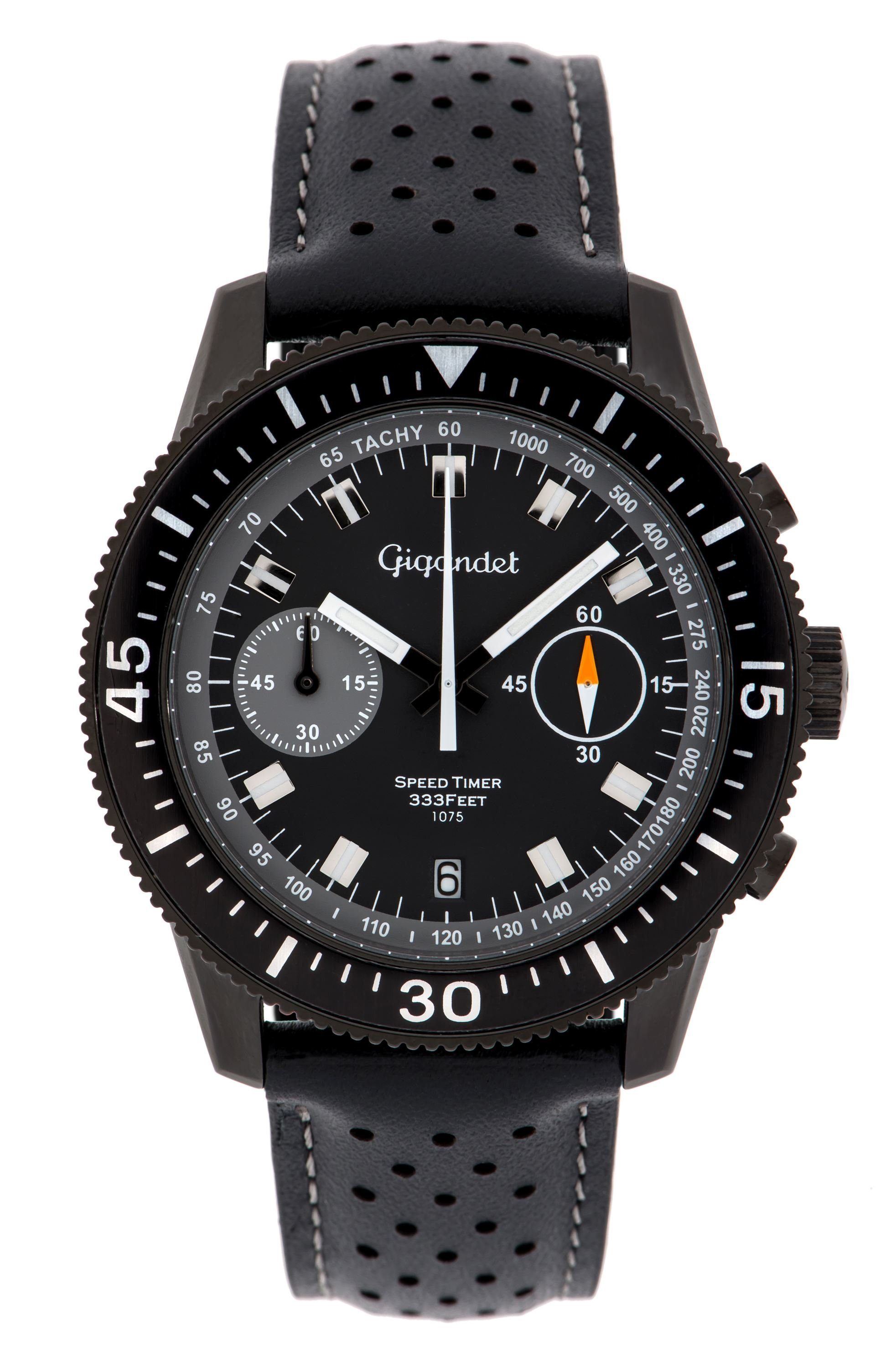 Chronograph Armbanduhr, Herrenuhr, Sportuhr, 44mm, SPEED TIMER G7-007