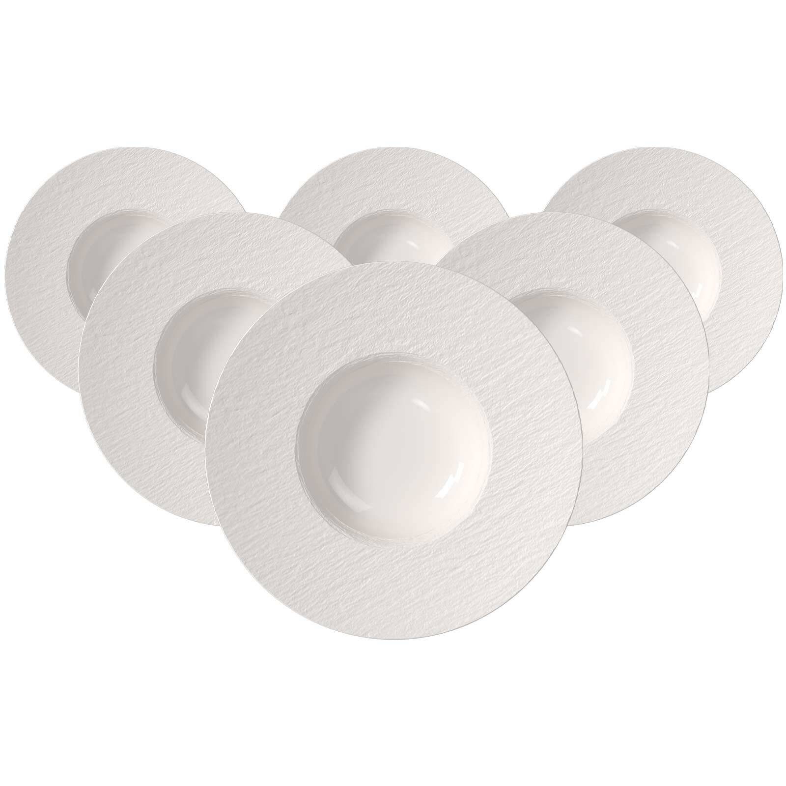Villeroy & Boch Pastateller Manufacture Ice Speiseteller ø 28 cm 6er Set, (6 St)