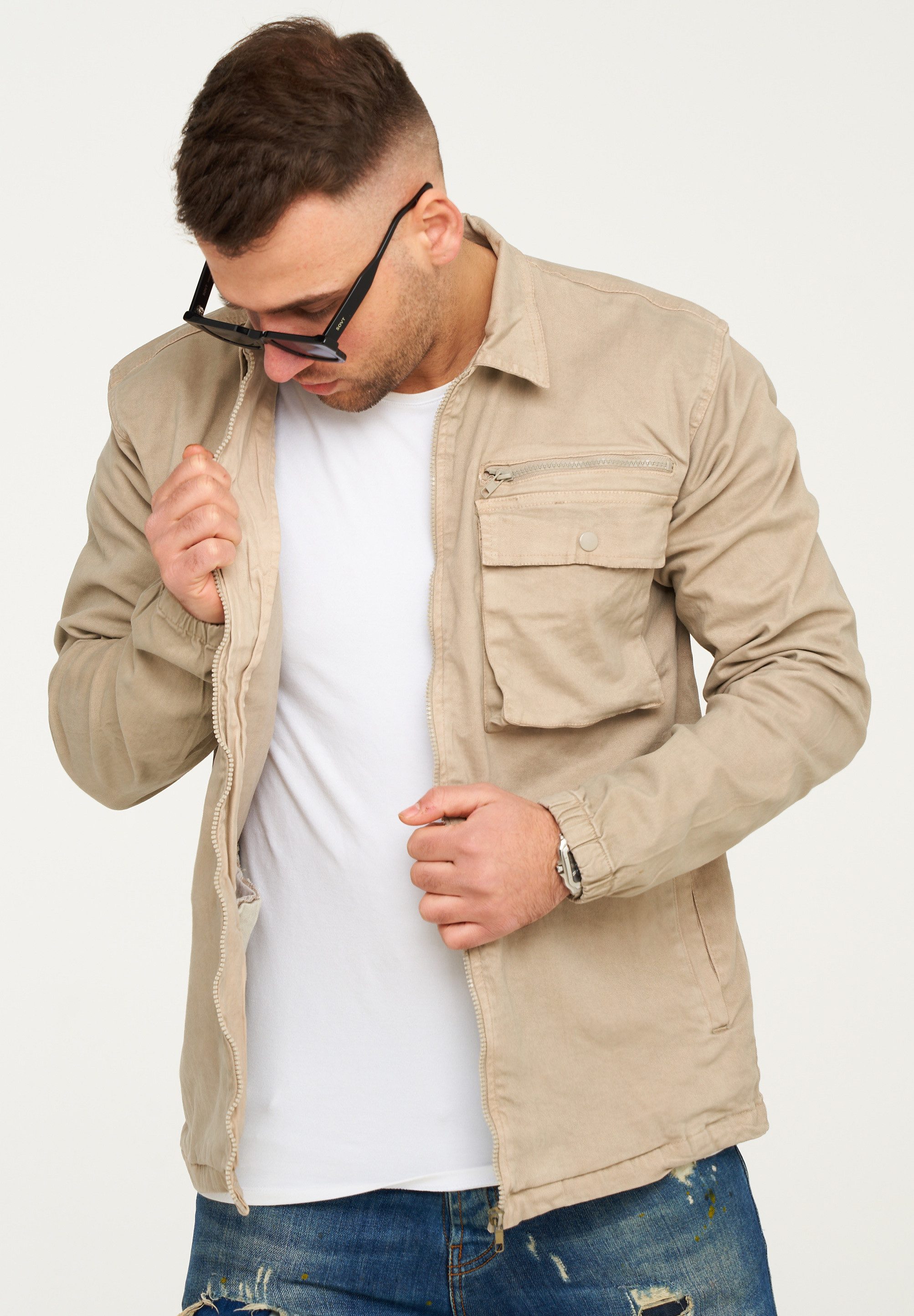 SOULSTAR Langarmhemd S2PRIENAI Herren Overshirt Freizeithemd Übergangsjacke