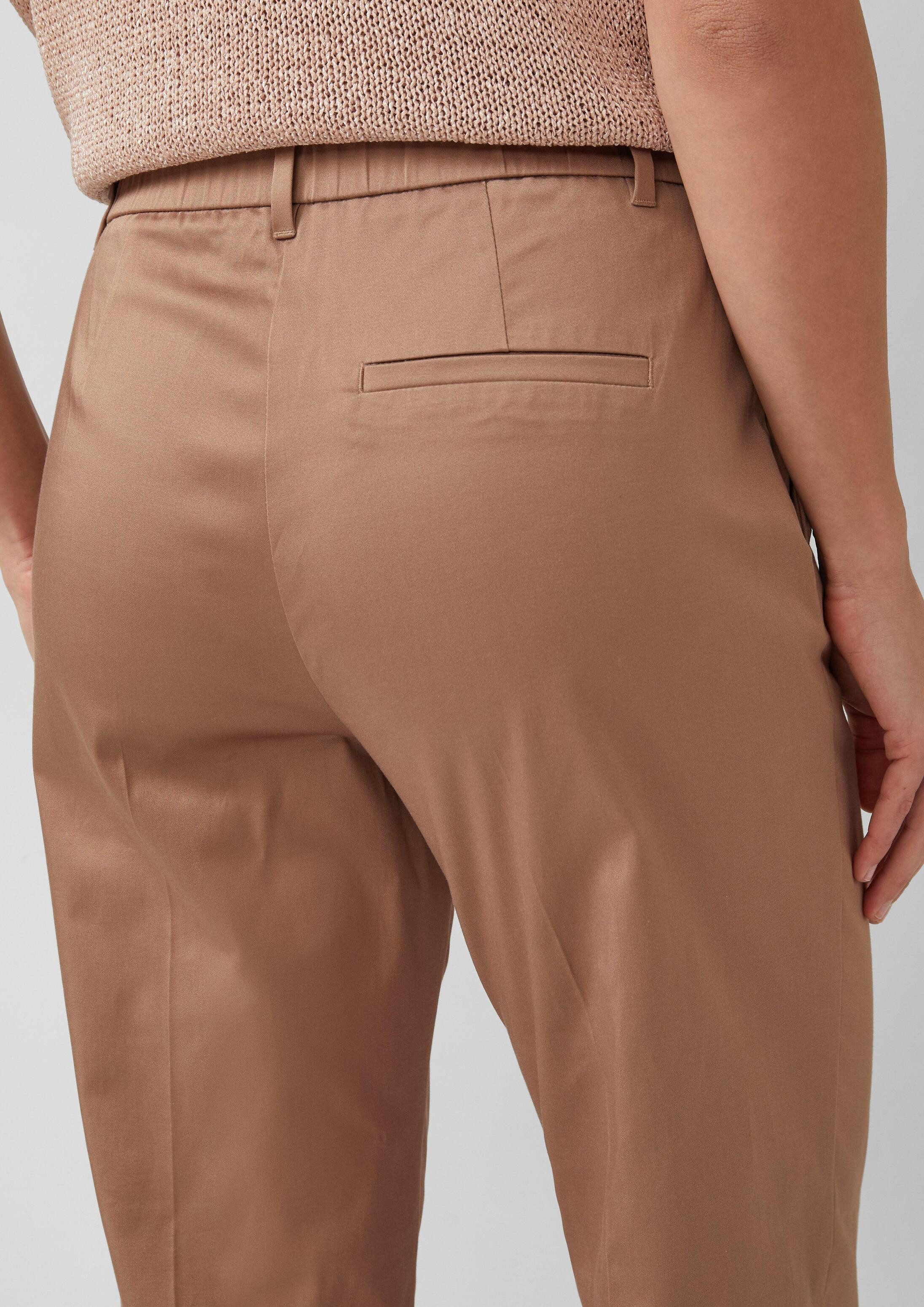 s.Oliver 7/8-Hose Hose Chinohose mit Turn-up aus Baumwollsatin – Bild 4 von 5
