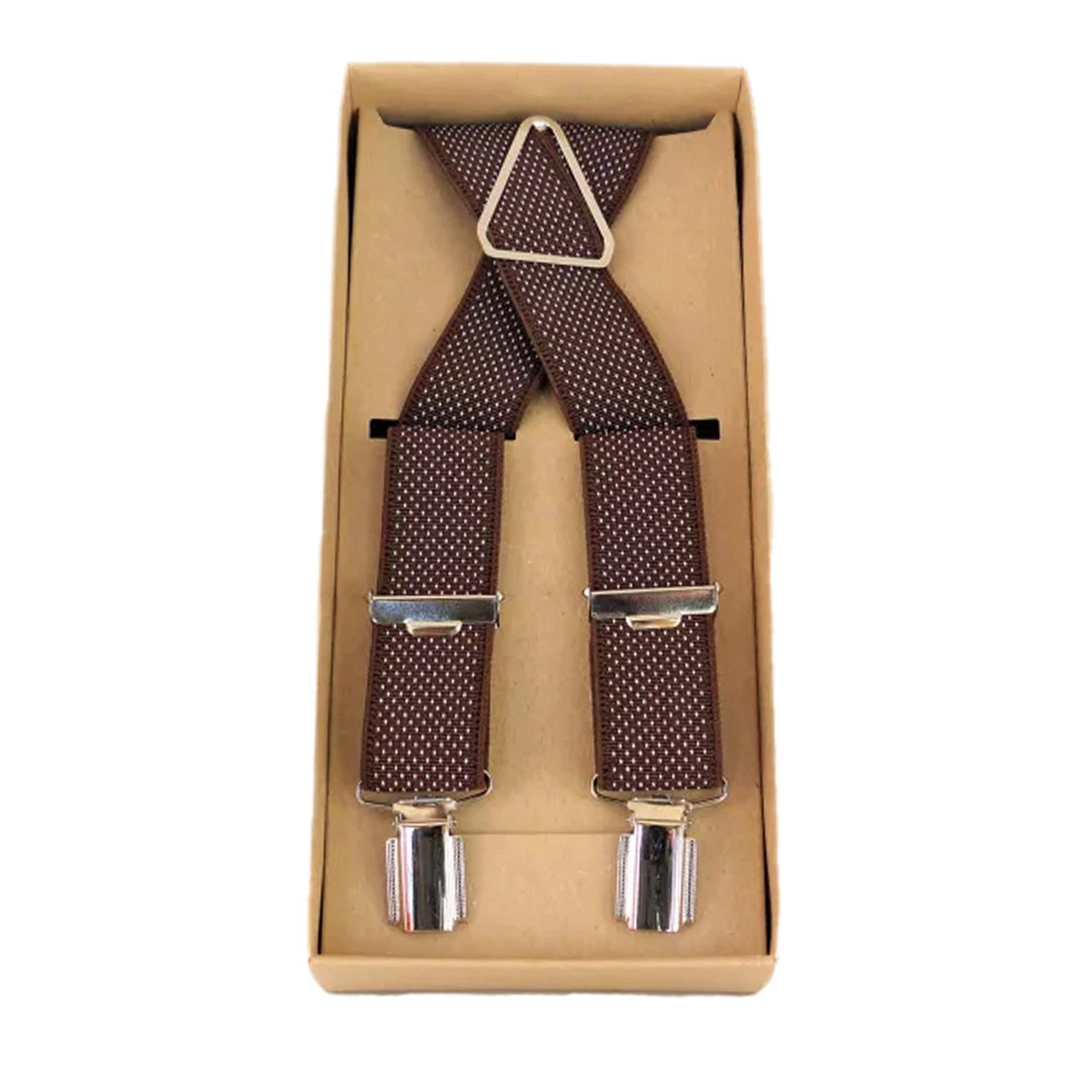 Outbacker Hosenträger Fein gepunktete Hosenträger, vollelastisch in Y Form, 3 cm breit in vi