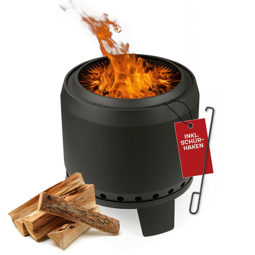 LANDMANN Feuerkorb rauchfrei groß Ø 60cm 62x61x62cm 21kg inkl