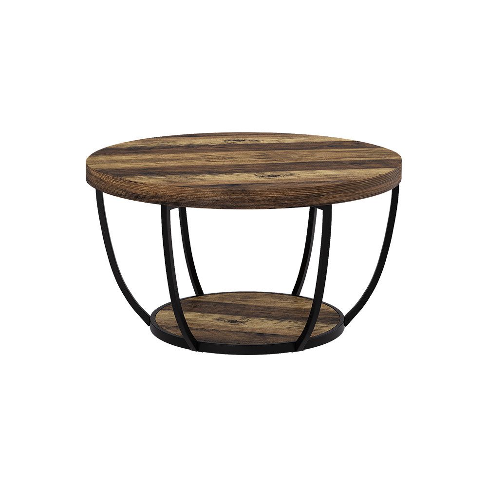 Vicco Couchtisch Arvina, Eiche rustikal, 80 x 80 cm günstig online kaufen