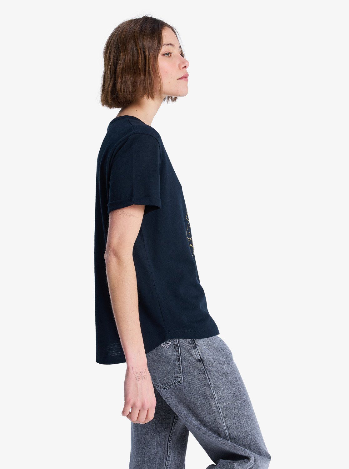 Roxy T-Shirt VL OCEANWAVE REGULAR Kurzarmdesign, mit Rundhalsausschnitt, sportlicher Stil