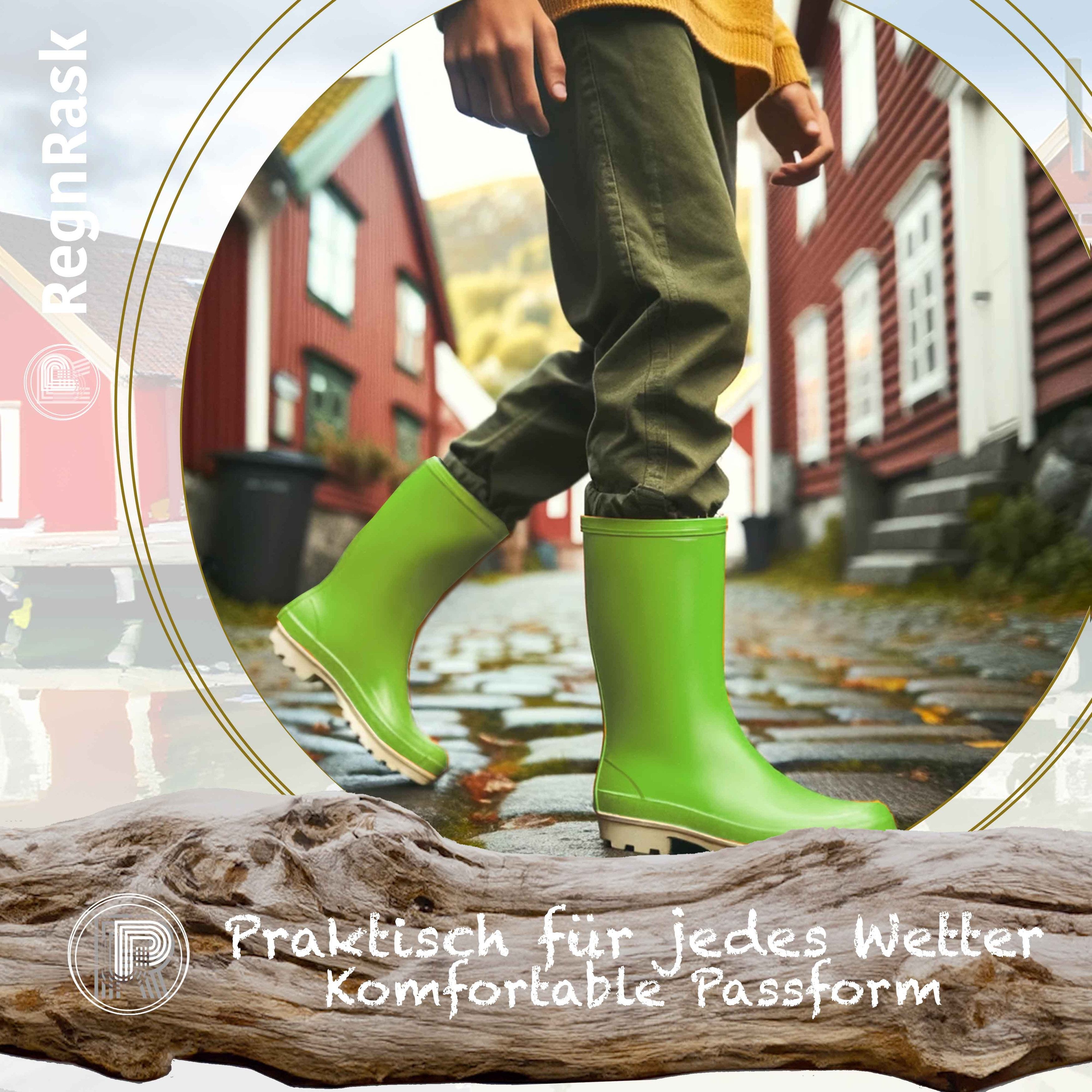 Ultrapower REGNRASK - Damen zweifarbige Gummistiefel Gr. 36-43 Gummistiefel Gartenstiefel Matschstiefel Festivalstiefel
