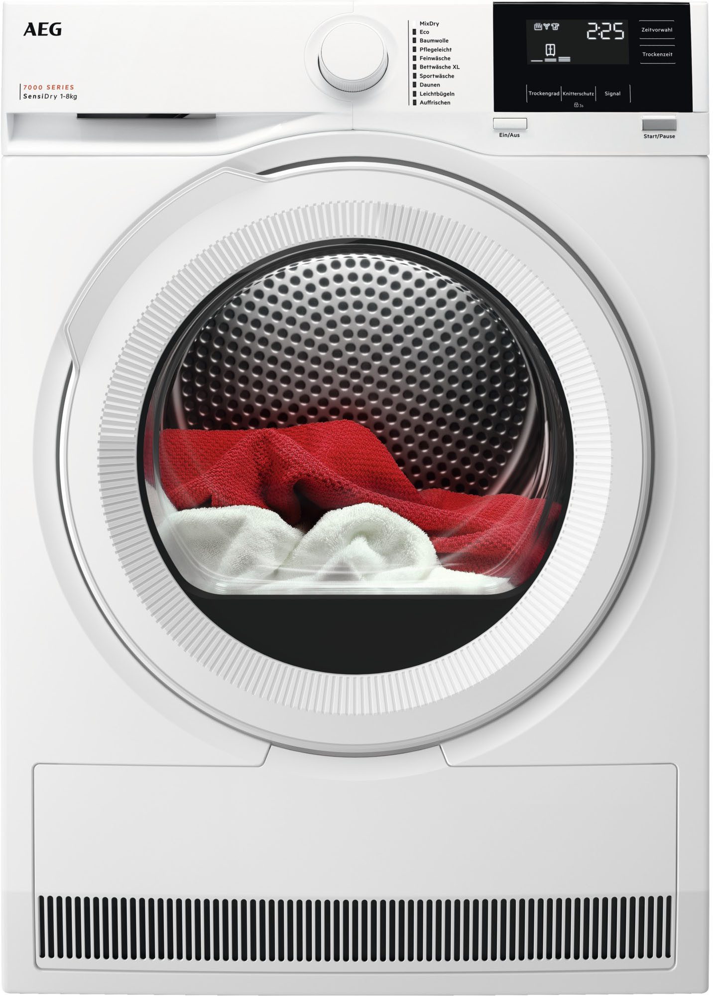 AEG Wärmepumpentrockner 7000 SensiDry® TR7T60680 916900044, SensiDry®: mit der Wärmepumpentechnologie weniger Energieverbrauch