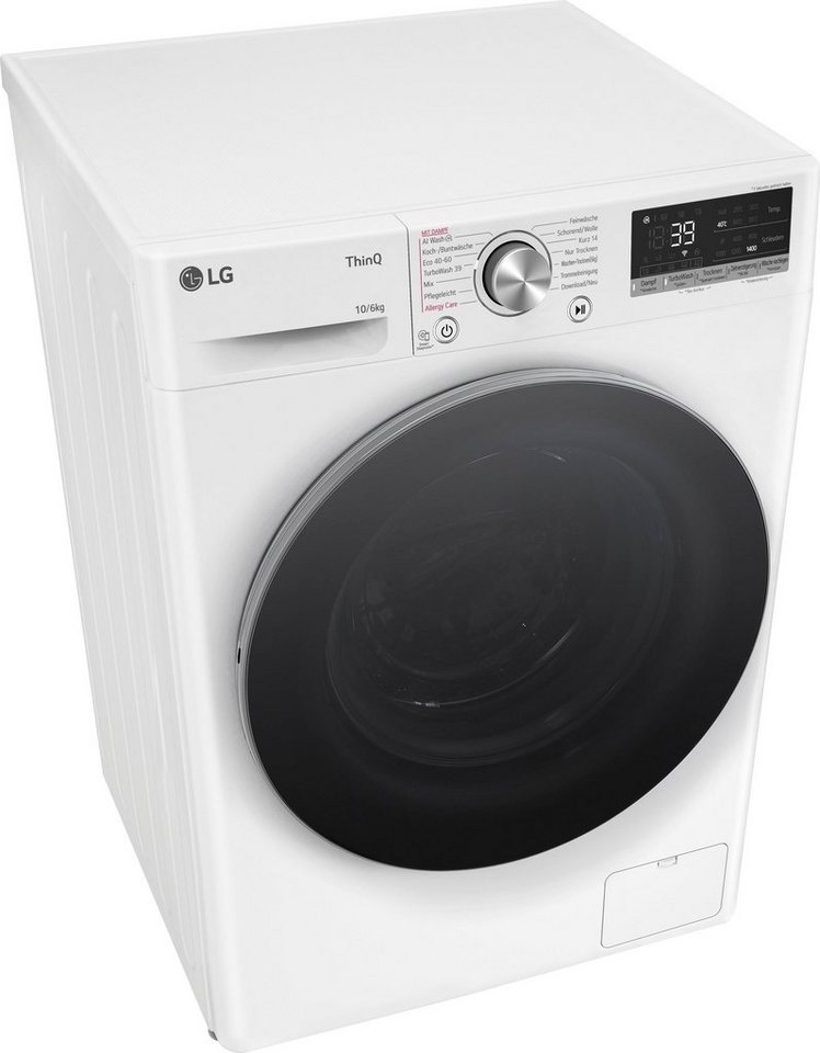 LG Waschtrockner Serie 7 W4WR70X61, 10 kg, 6 kg, 1400 U/min, 4 Jahre  Garantie inklusive