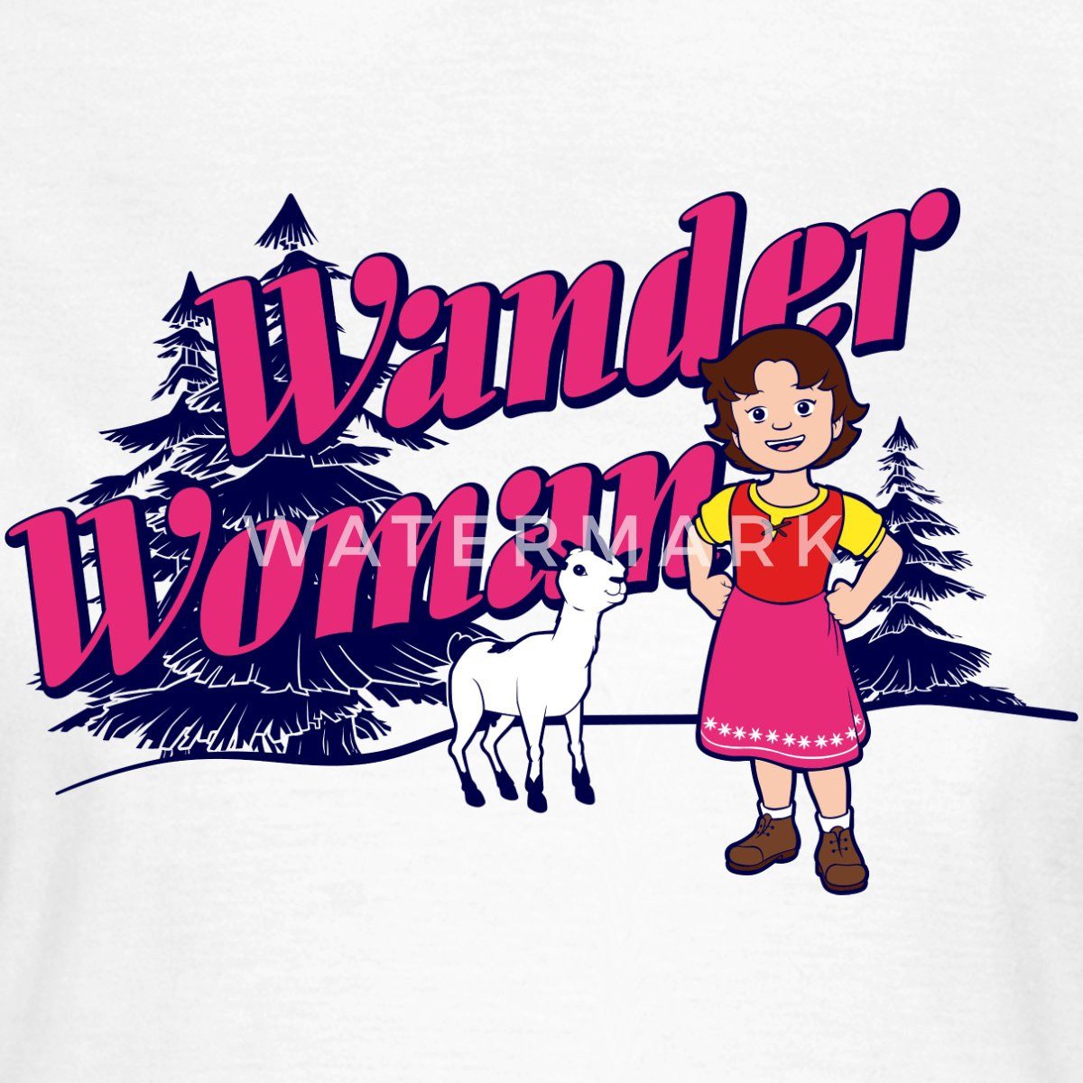 Spreadshirt T-Shirt Heidi Wander Woman Frauen T-Shirt (1-tlg) günstig online kaufen