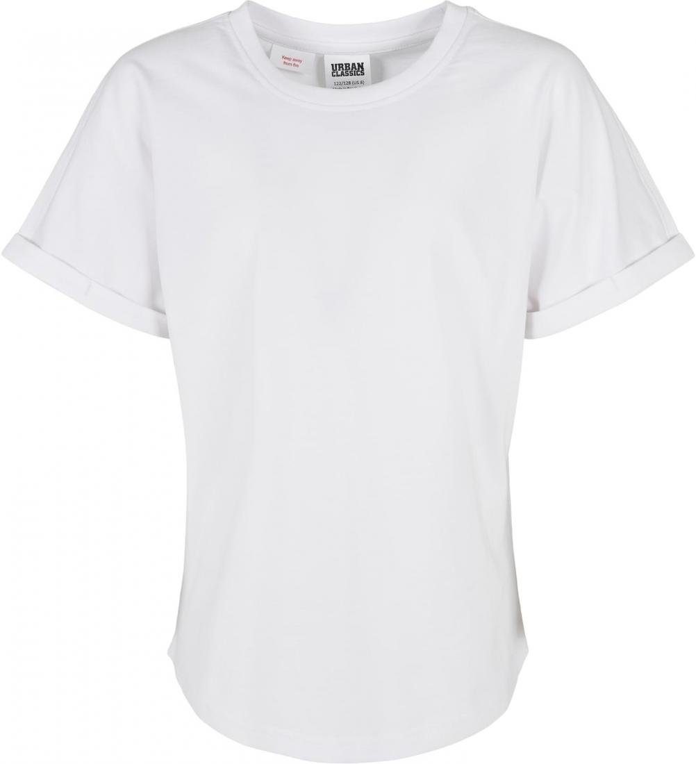 Rundhalsshirt Boys Long Shaped Turnup Tee Herren T-Shirt