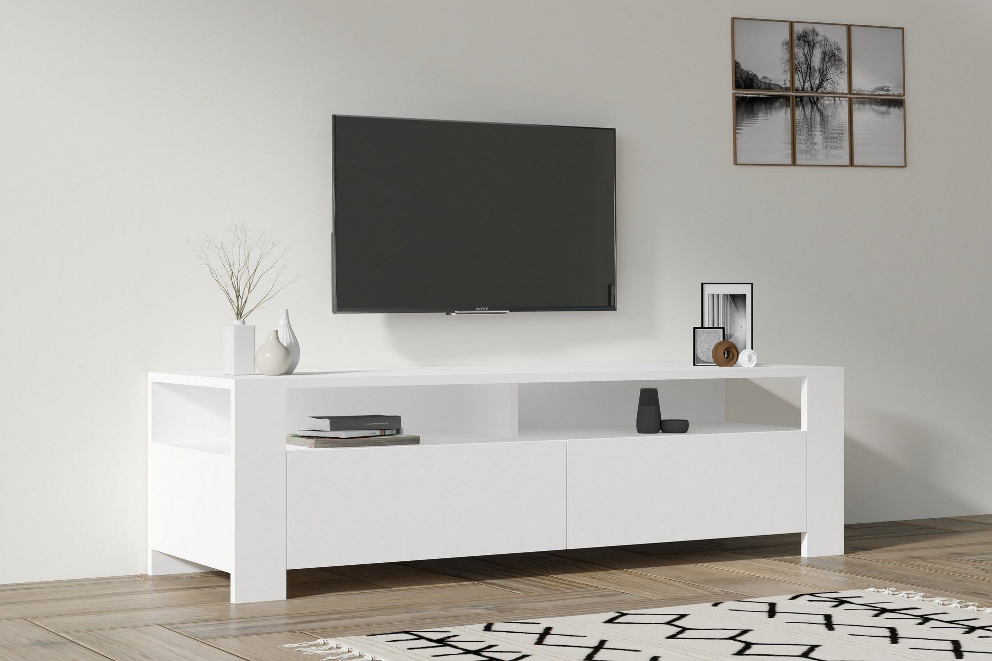 Skye Decor TV-Schrank Schränke, 40x140x40 cm, 100% Melaminbeschichtete Partikelplatte | TV-Schränke