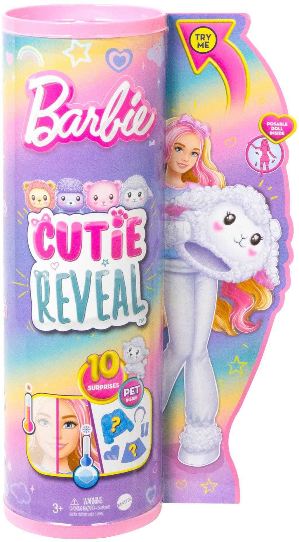 Mattel® Barbie Cute Cutie Reveal, Cozy Anziehpuppe Lämmchen